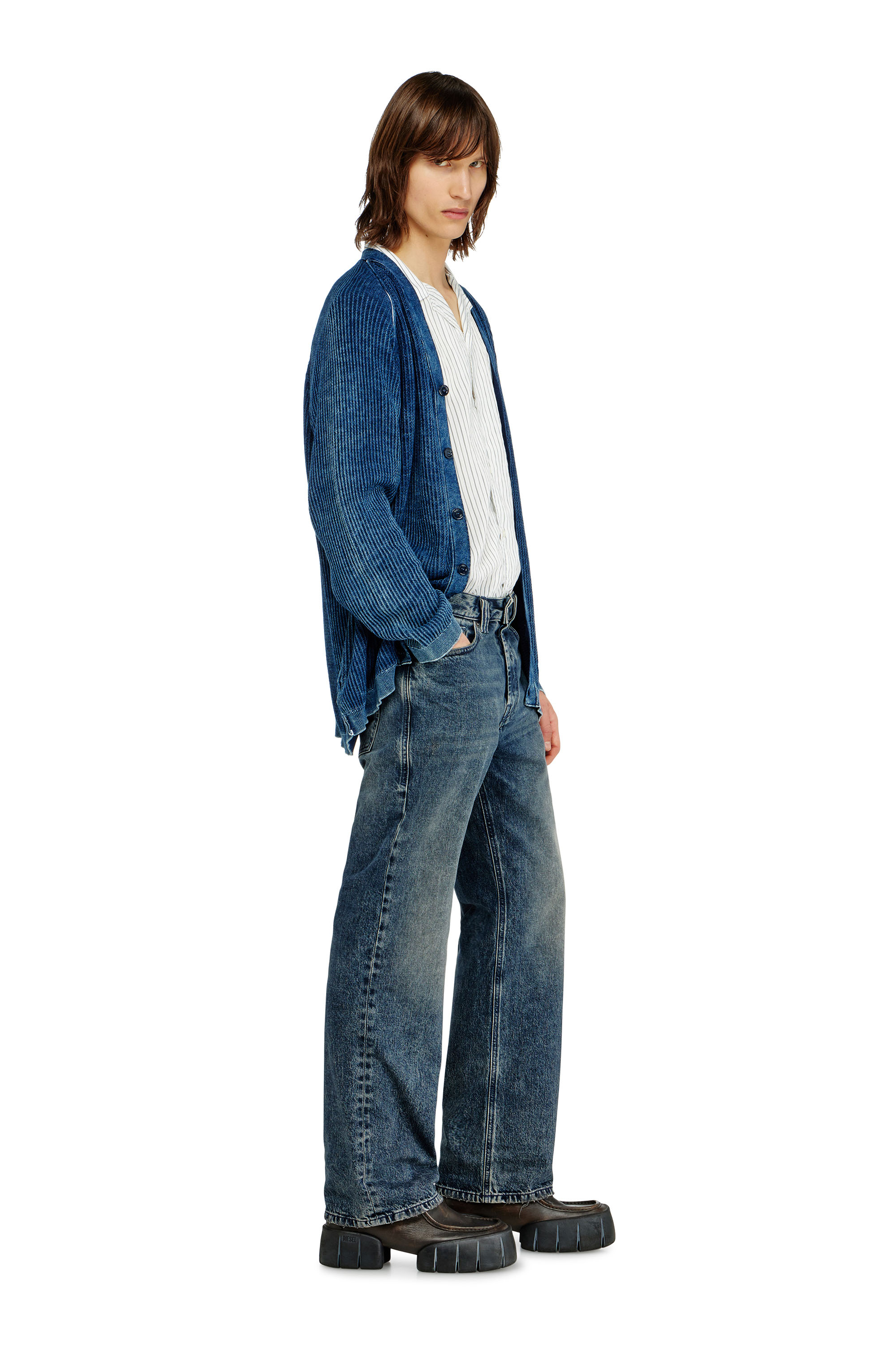 Diesel - Relaxed Jeans 1980 D-Eeper 09N68 Uomo, Blu Scuro - Image 2