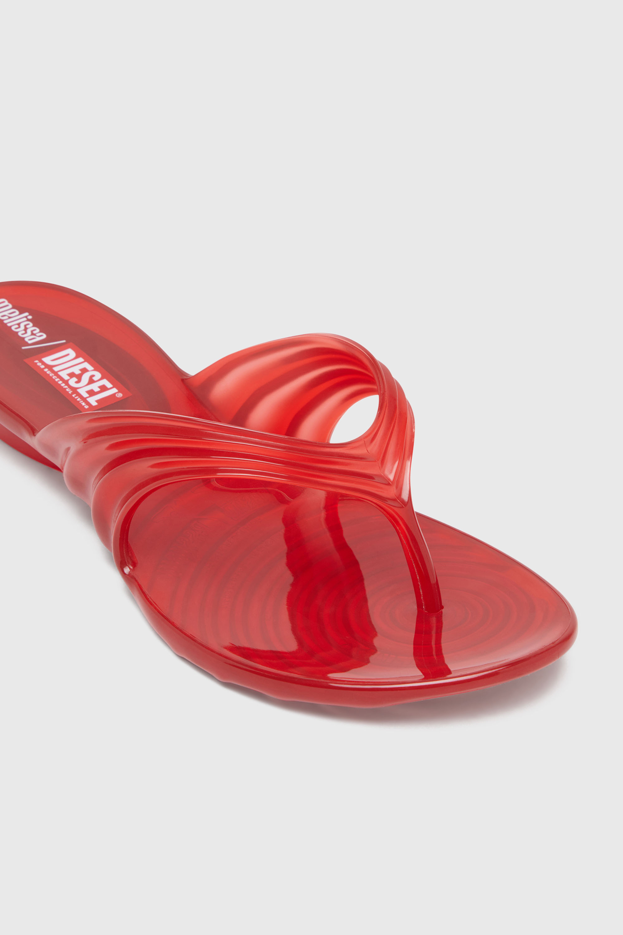 Diesel - MELISSA QUANTUM THONG, Infradito in Melflex&reg; Donna in Rosso - 6
