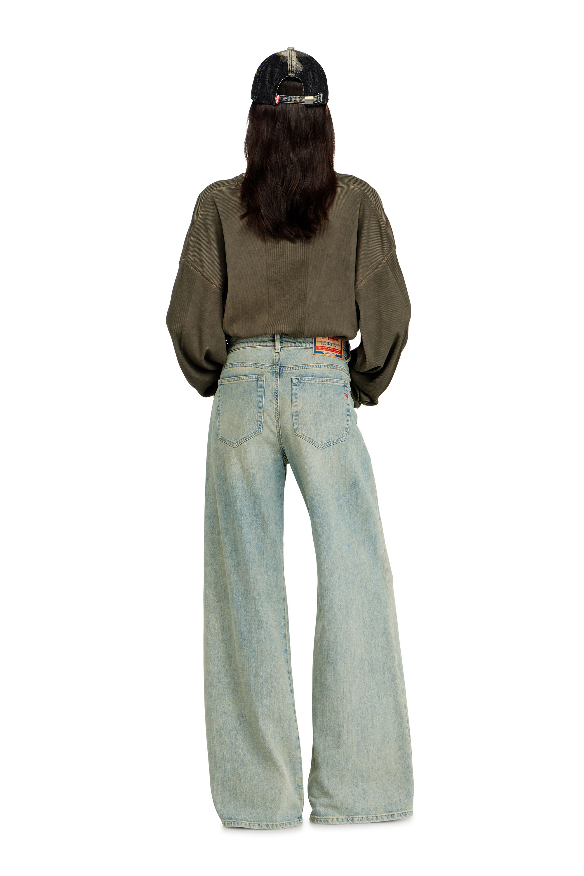 Diesel - Flare Jeans 1978 D-Akemi 09N33 Donna, Blu Chiaro - Image 3