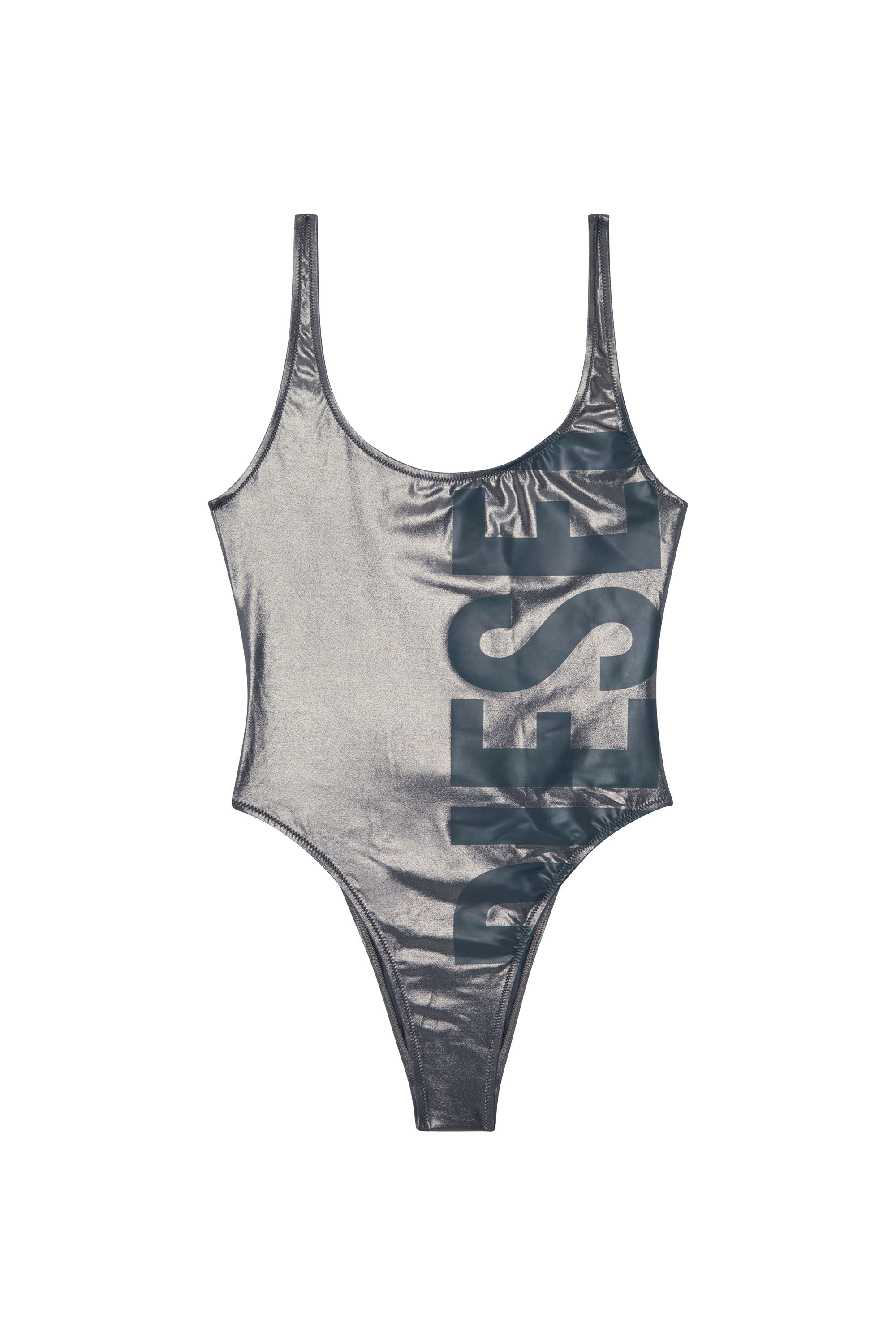 Diesel - KYLIA-D-CORE, Costume da bagno metallizzato Donna in Grigio - 4