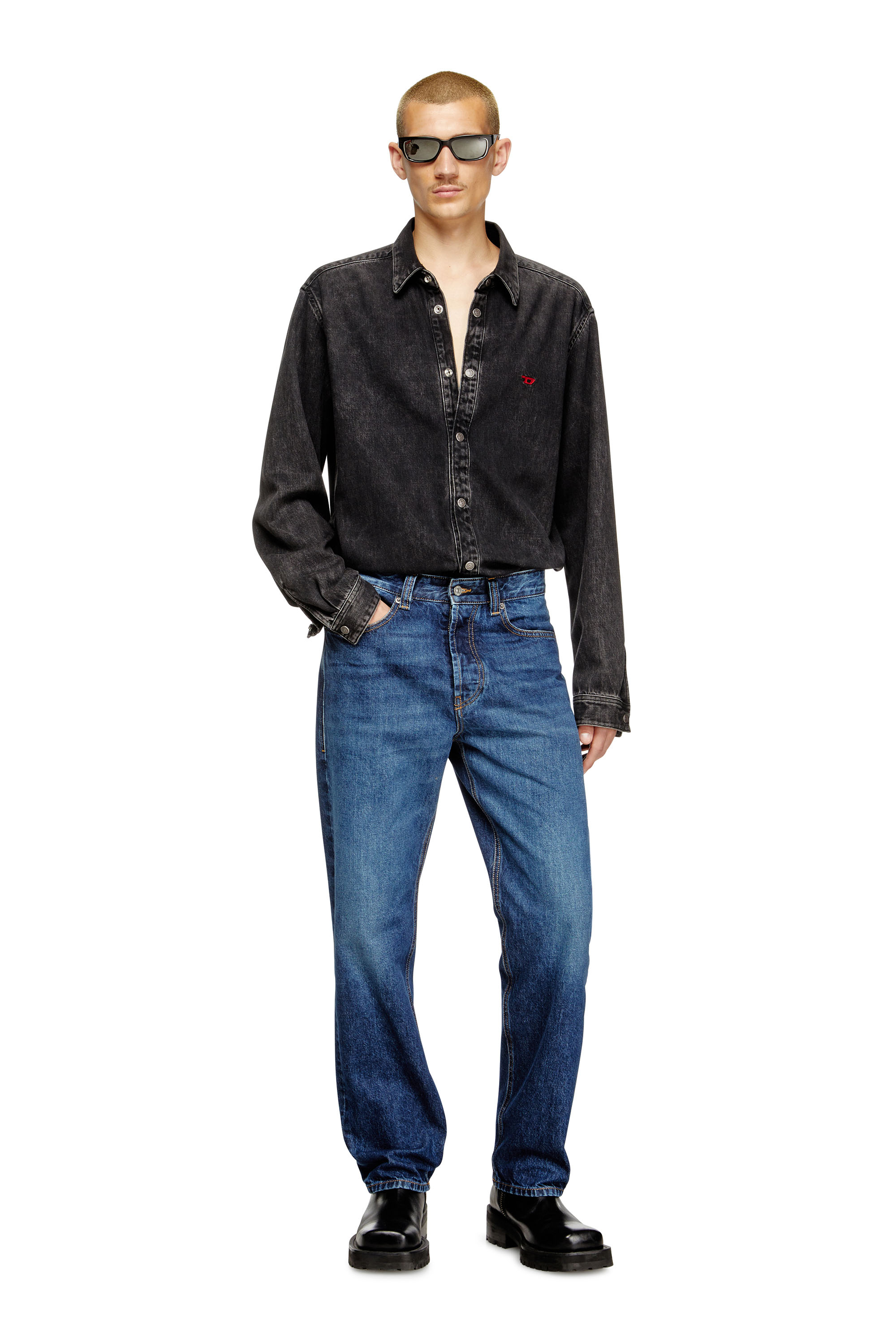 Diesel - Regular Jeans 2024 D-Macs 09I27 Uomo, Blu medio - Image 1