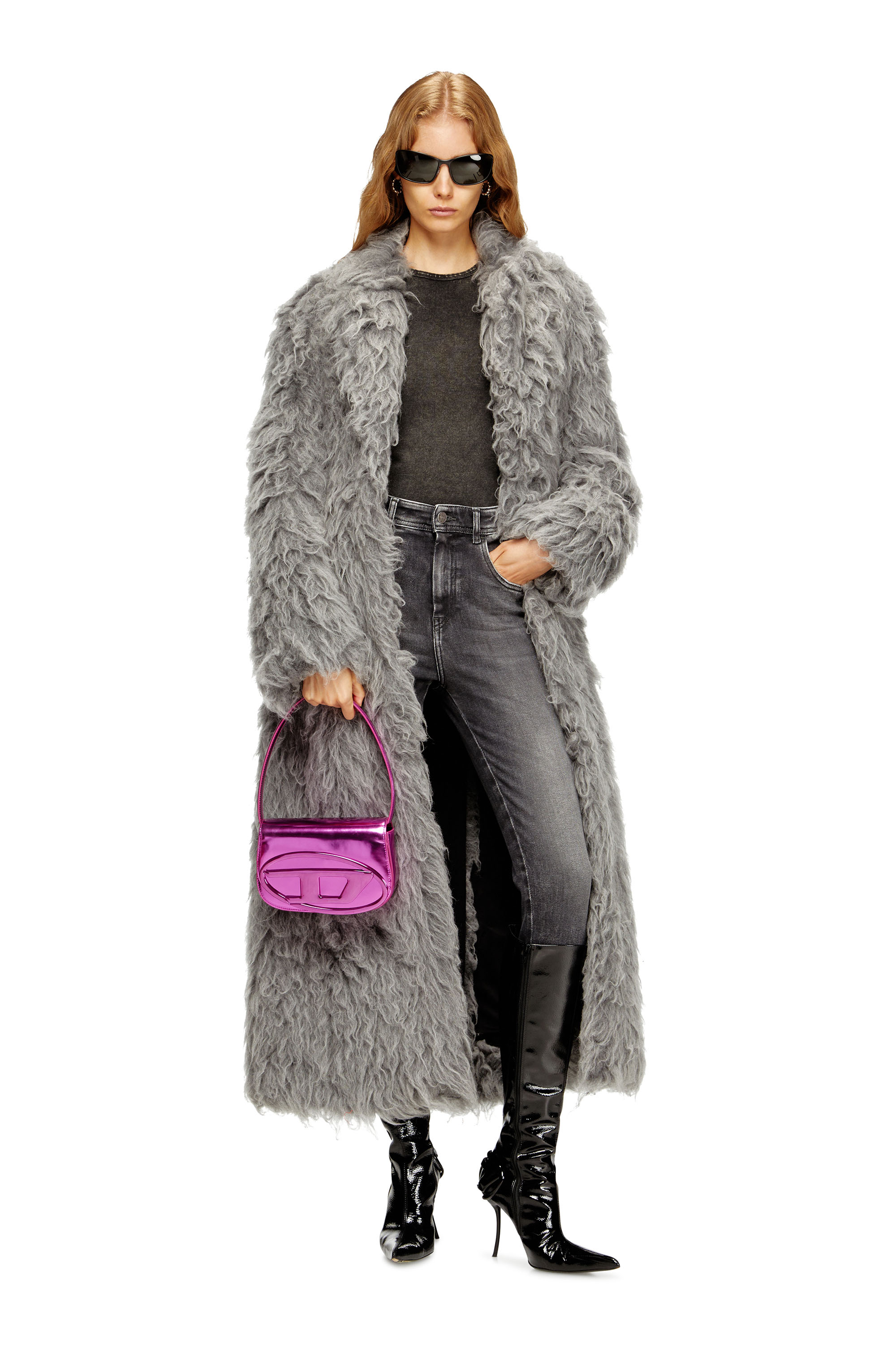 Diesel - 1DR, 1DR-Iconica borsa a spalla in pelle specchiata Donna in Rosa - 1