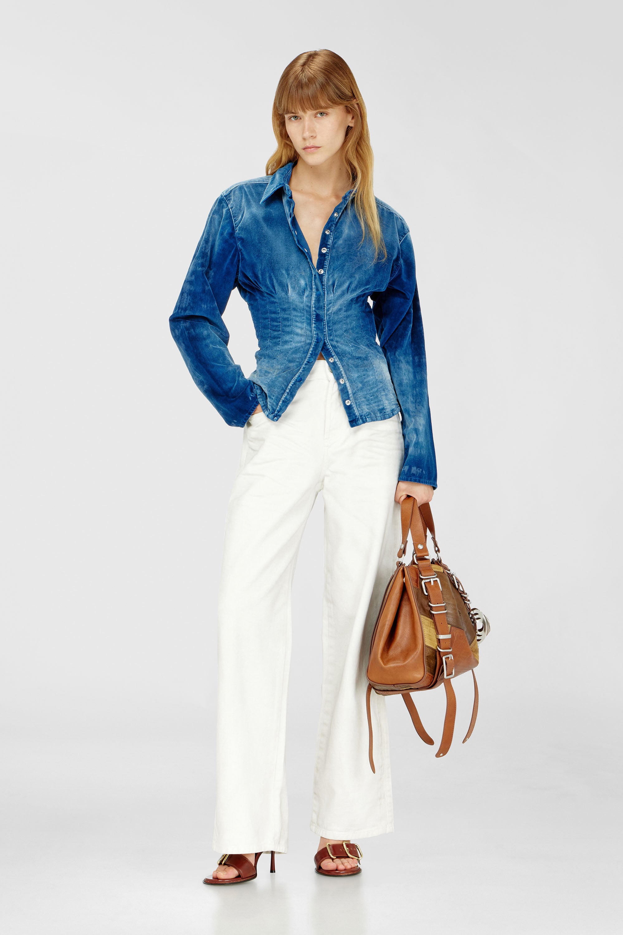 Diesel - Relaxed Jeans 1982 D-Hakou 007GG Unisex, Bianco - Image 1