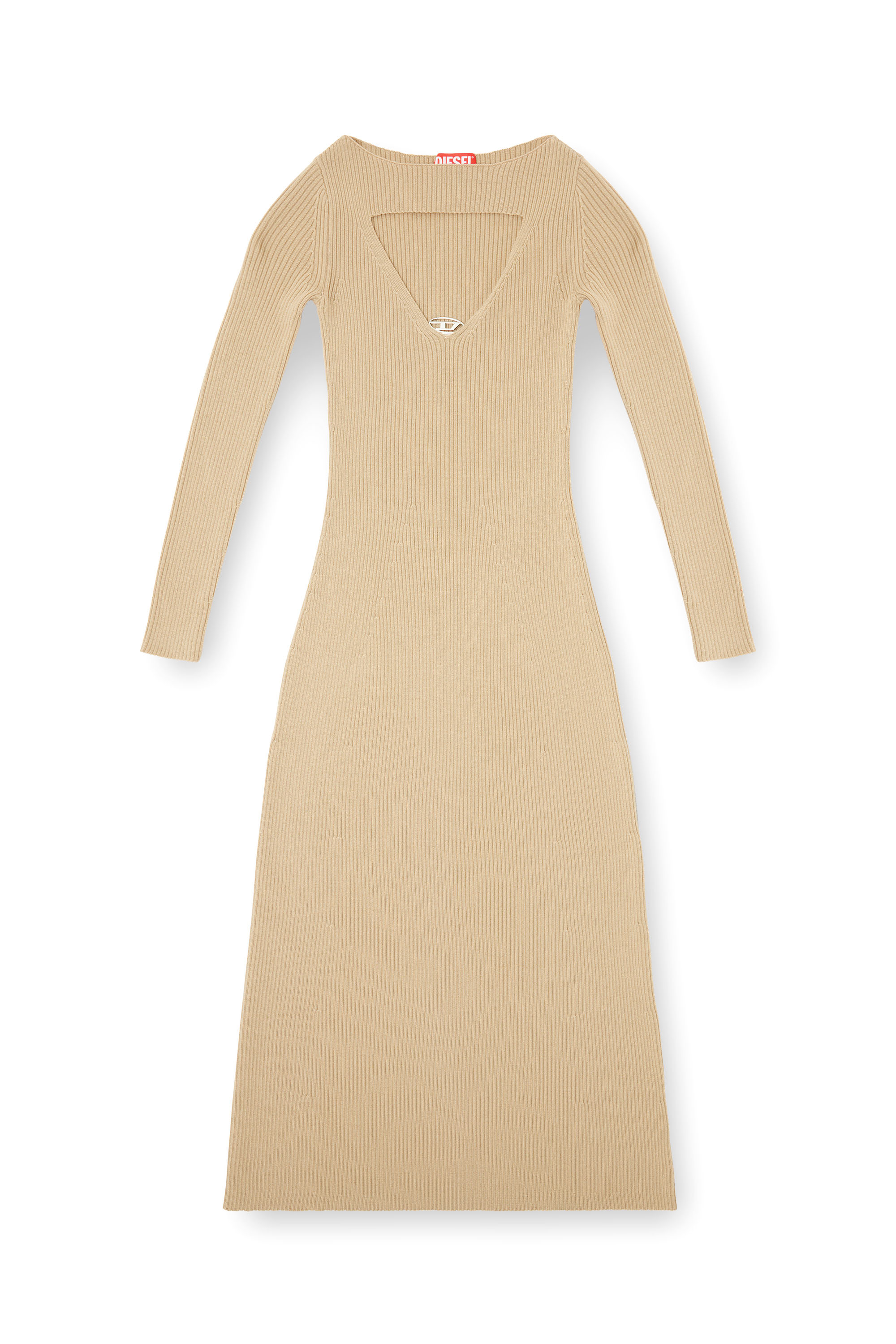 Diesel - M-OLONI, Abito midi in lana con intarsio Donna in ToBeDefined - 3