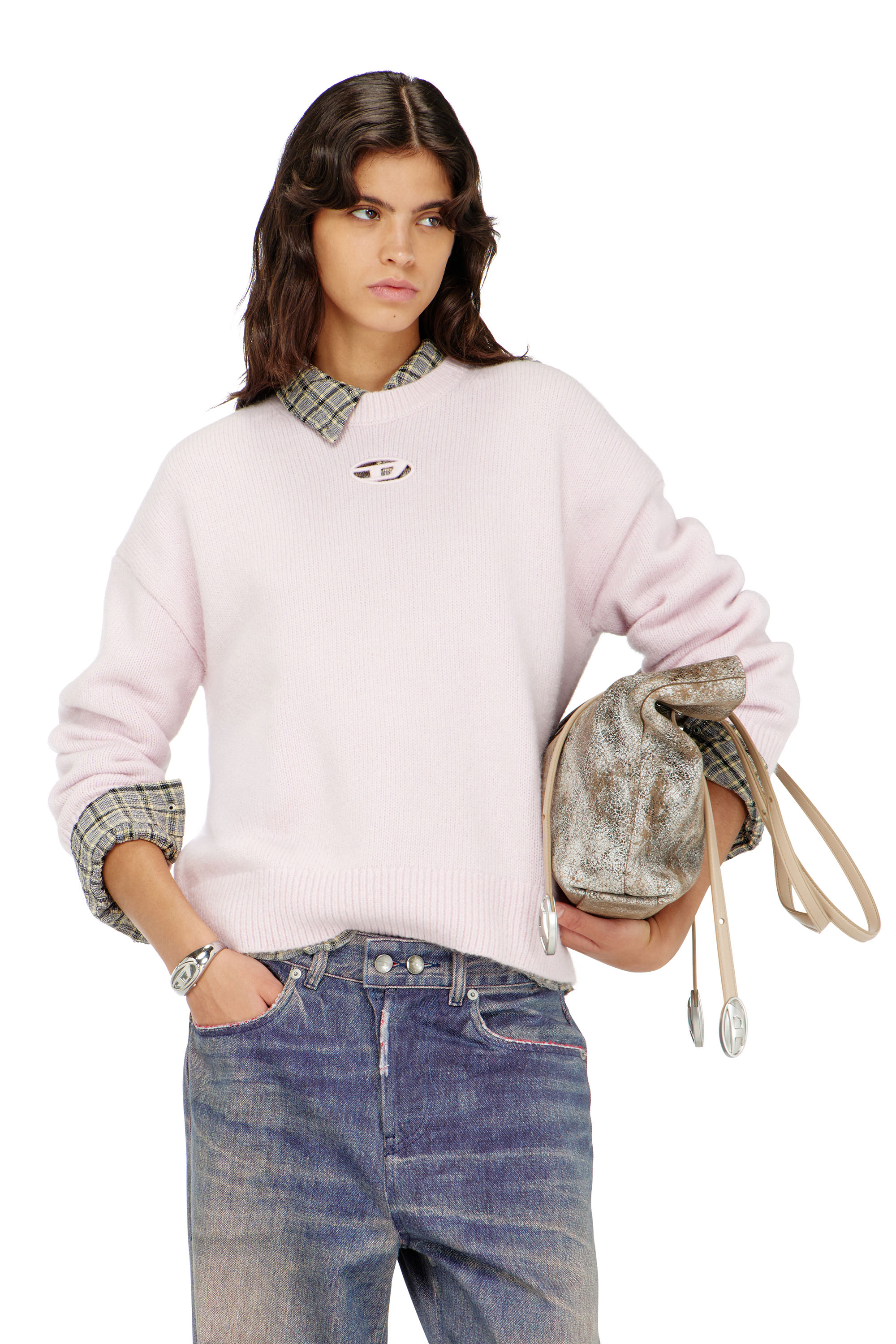 Diesel - M-AREETA, Maglia in misto lana e alpaca Donna in ToBeDefined - 3