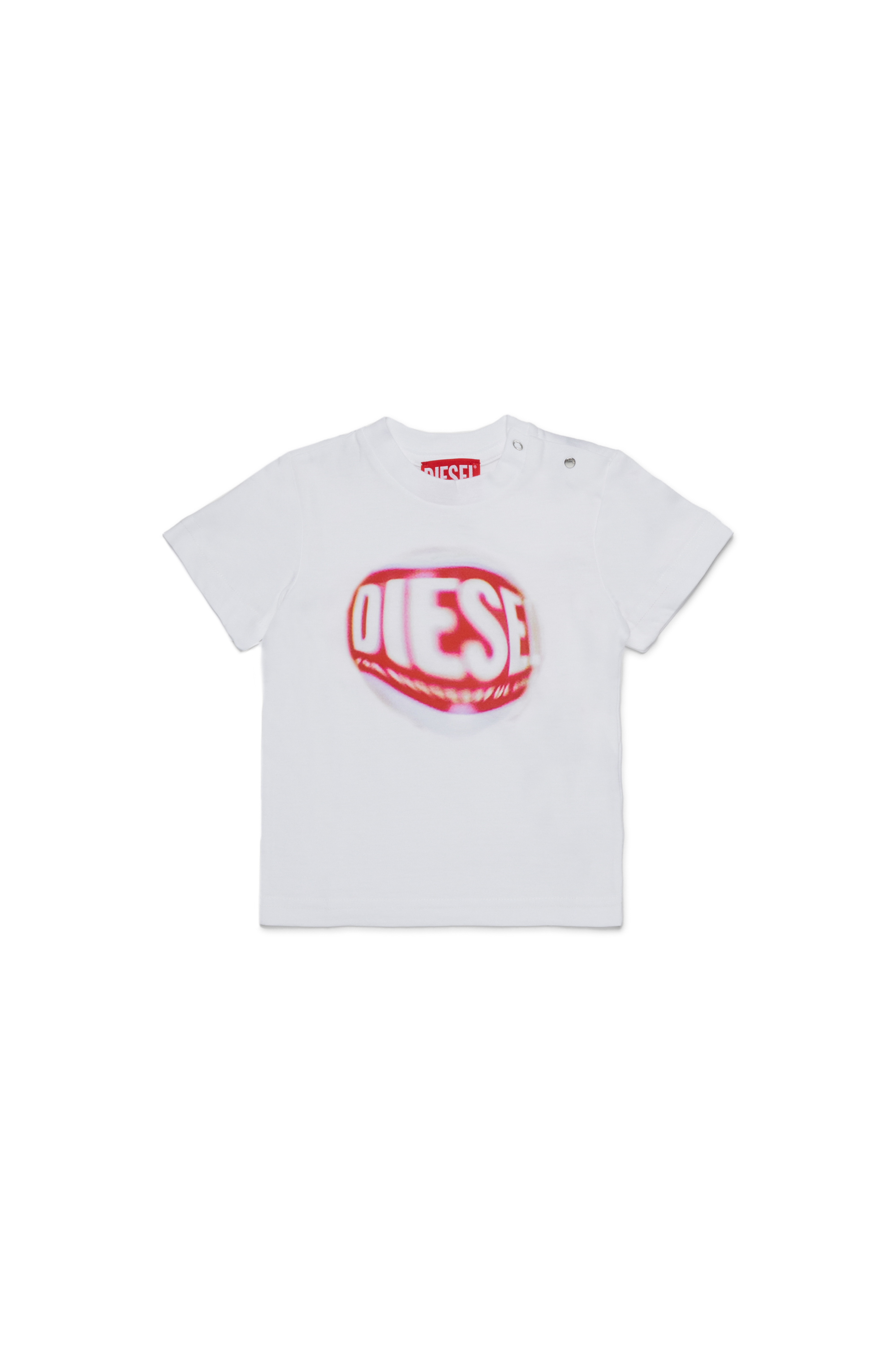 Diesel - TAJIKB, T-shirt in cotone Unisex in Bianco - 1