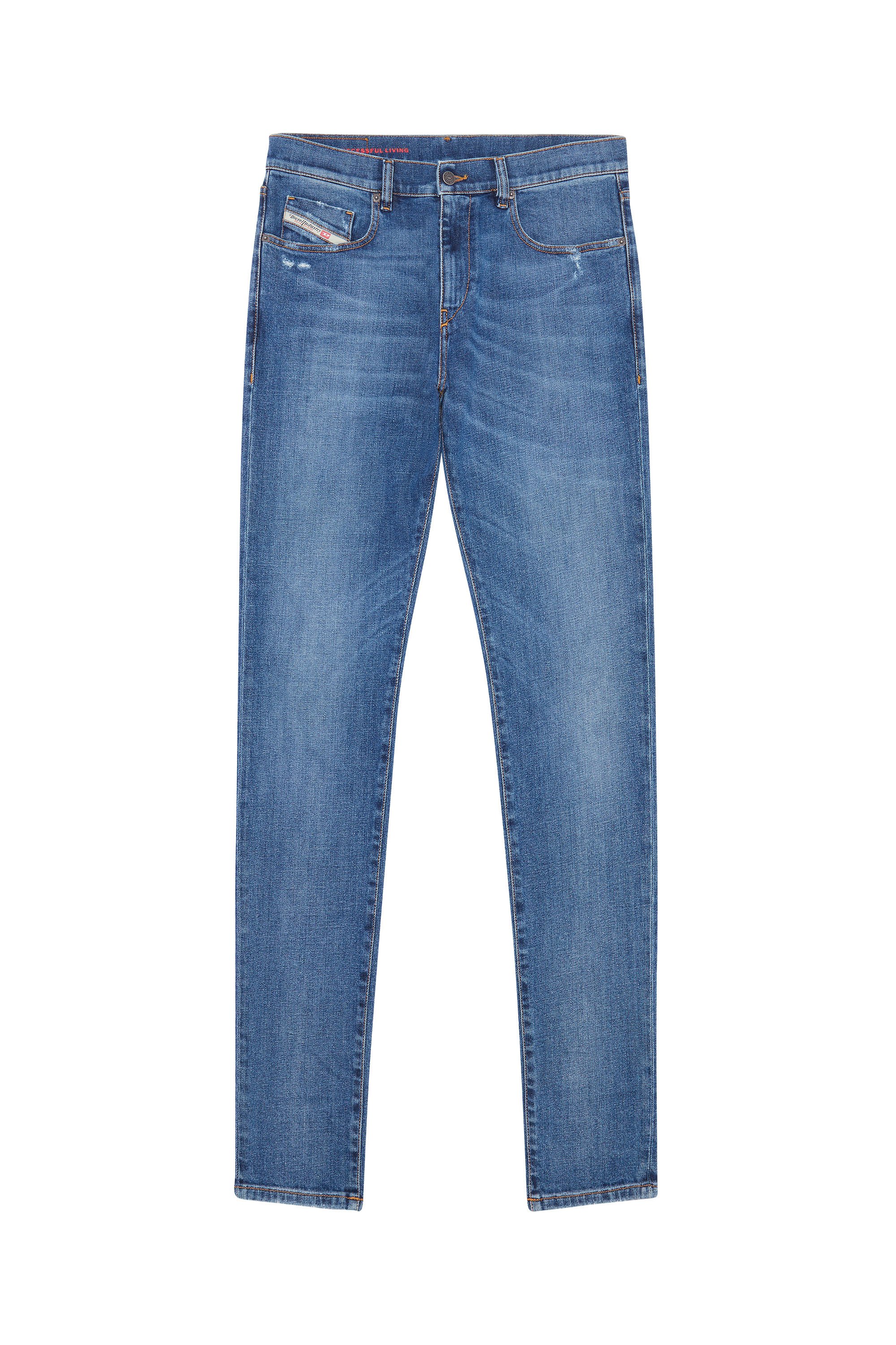2019 D-STRUKT 09E44 Slim Jeans, Blu medio - Jeans
