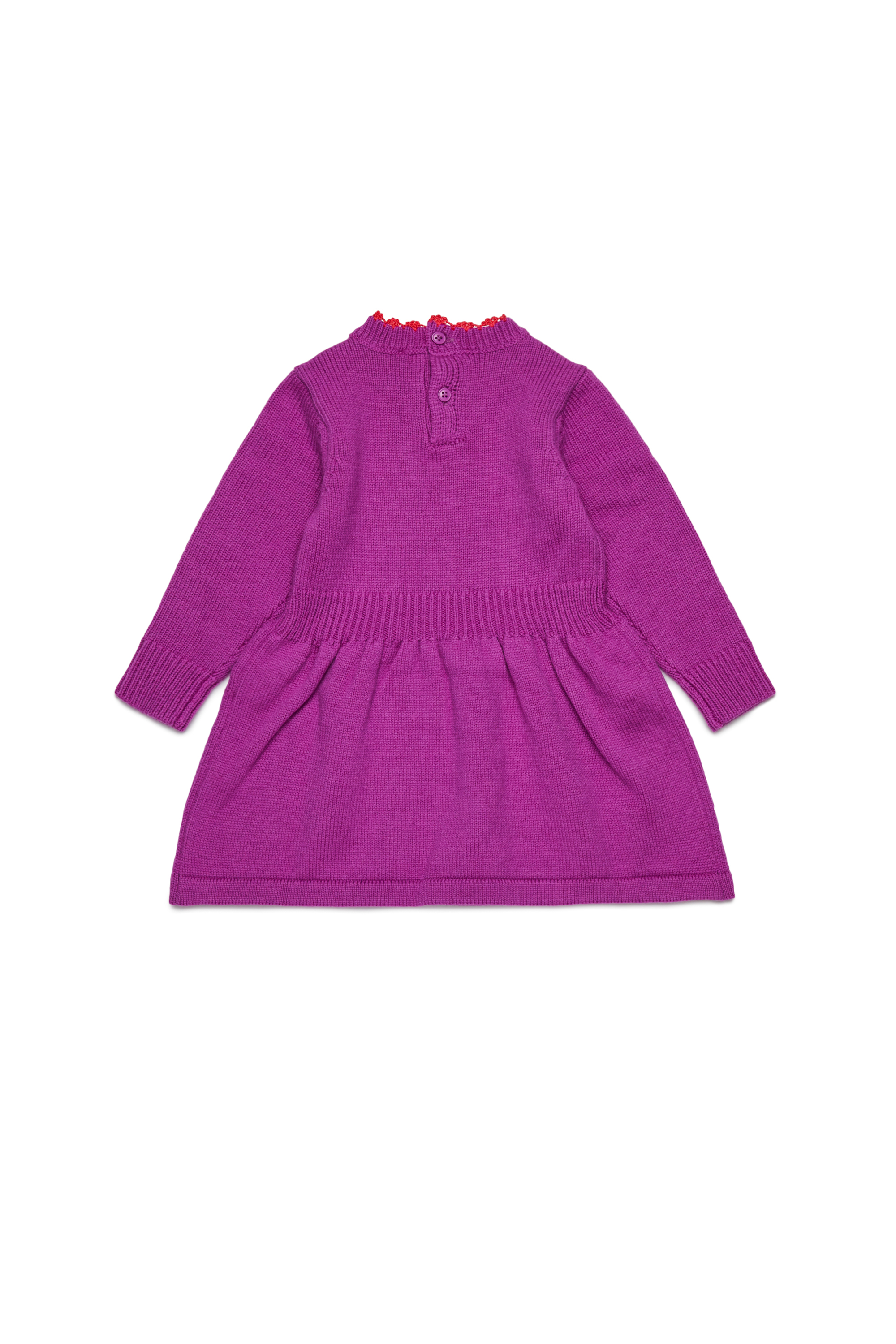 Diesel - DALLEB, Abito in lana con logo ricamato Donna in Viola - 2