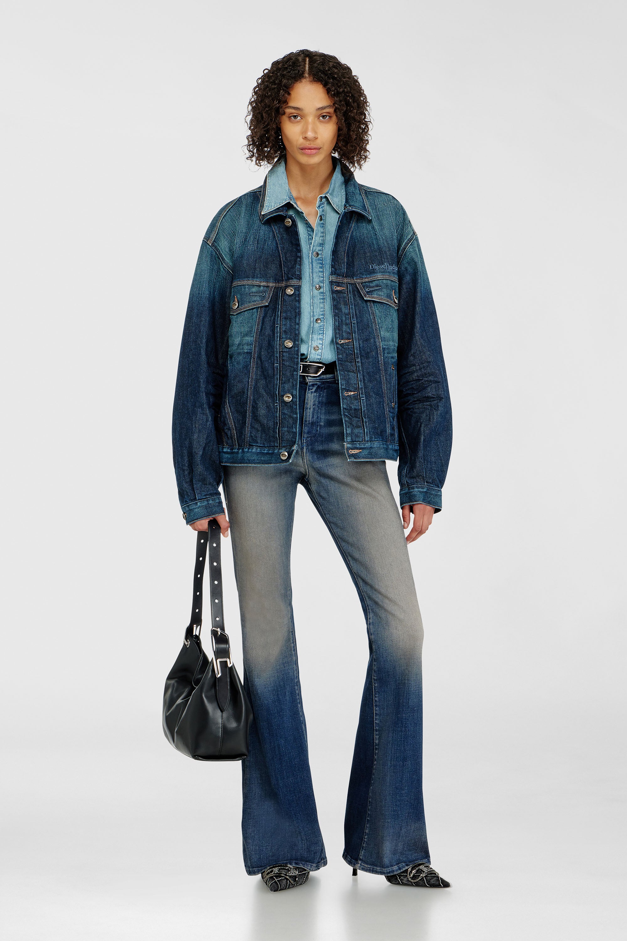 Diesel - Bootcut Jeans 1973 D-Partt 09P67 Donna, Blu Scuro - Image 1