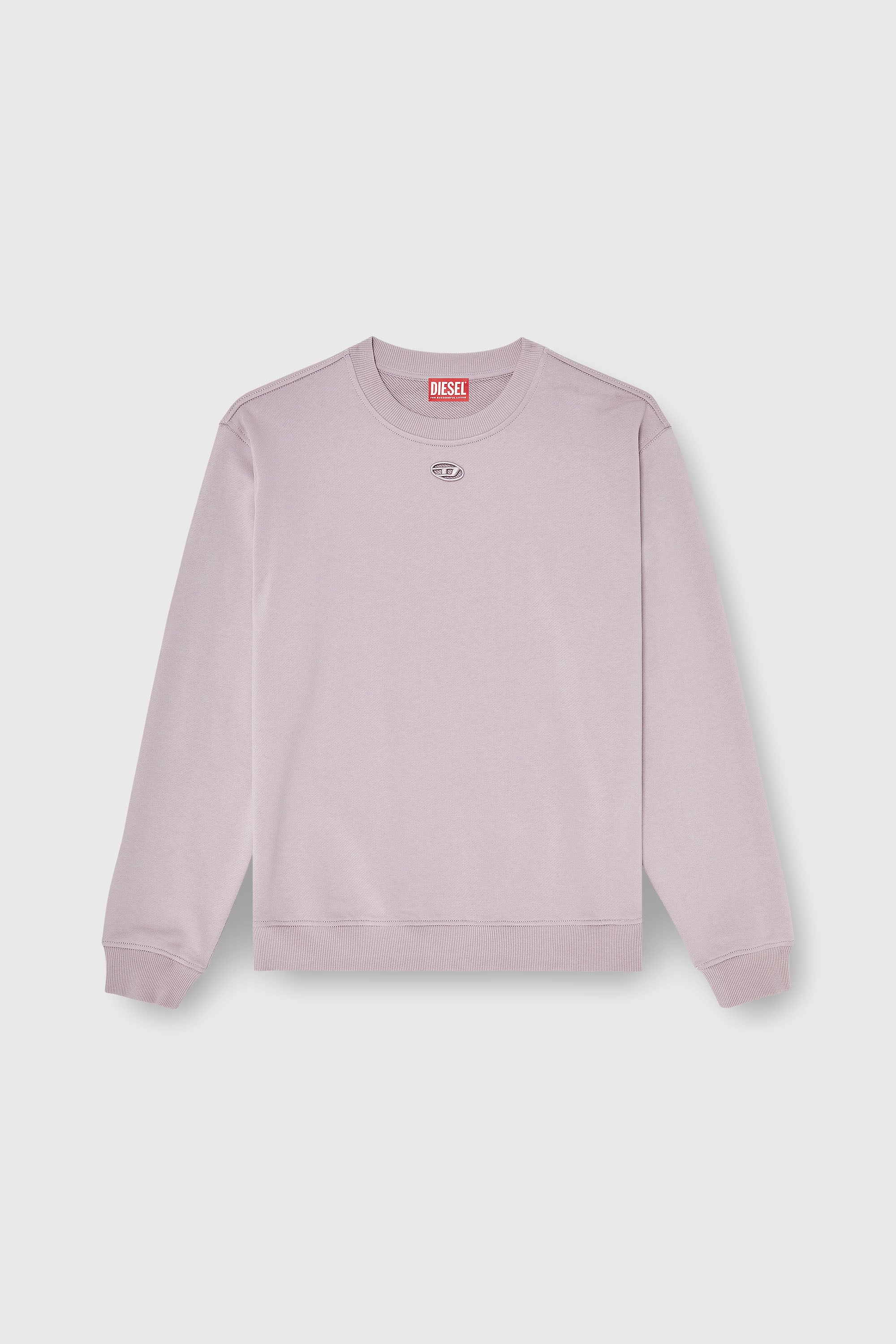 Diesel - F-NORMY-OD, Felpa in cotone con ricamo Oval D Donna in Viola - 2