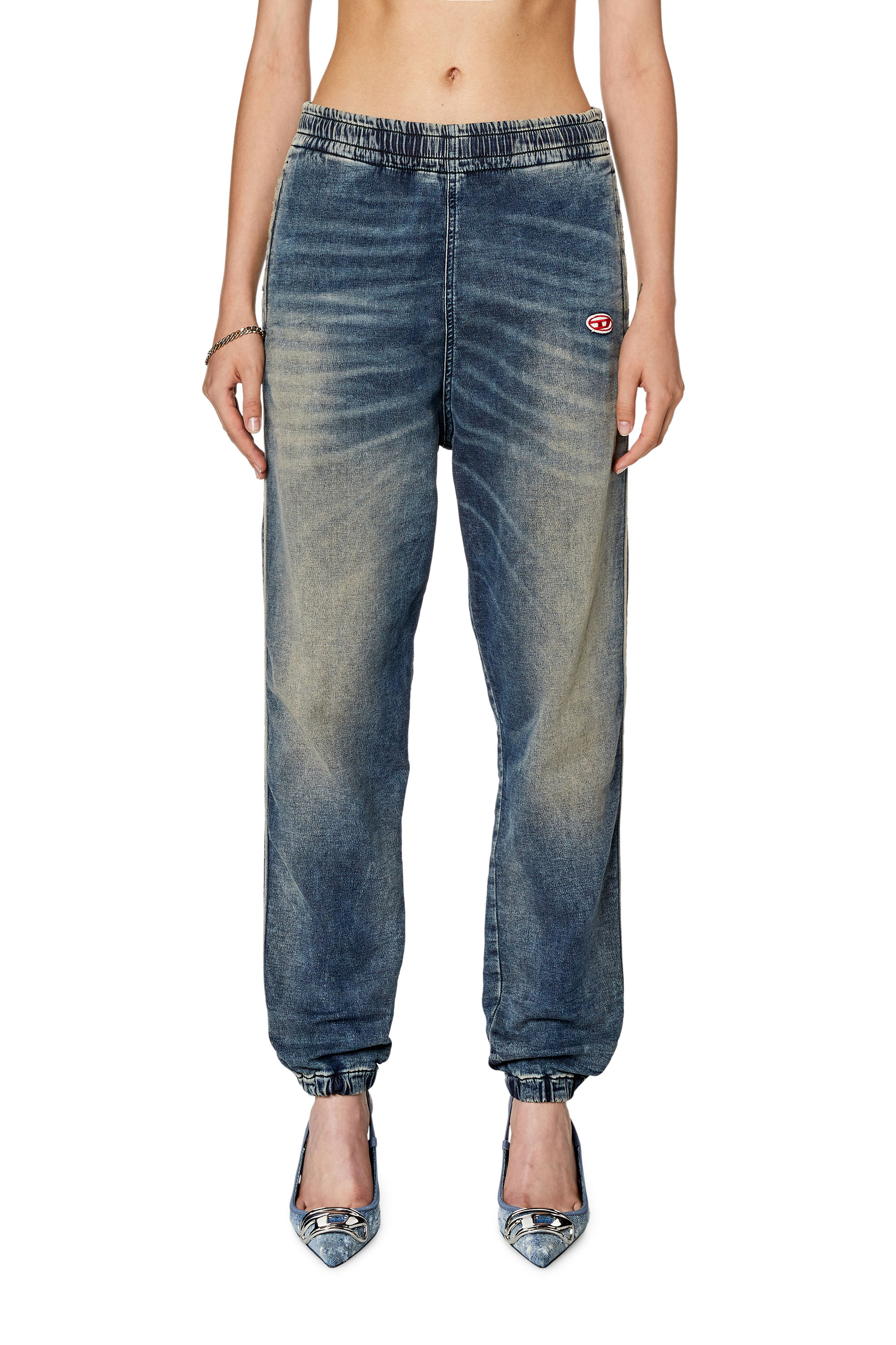 Diesel - Tapered D-Lab Track Denim 068FN, Blu Scuro - Image 1
