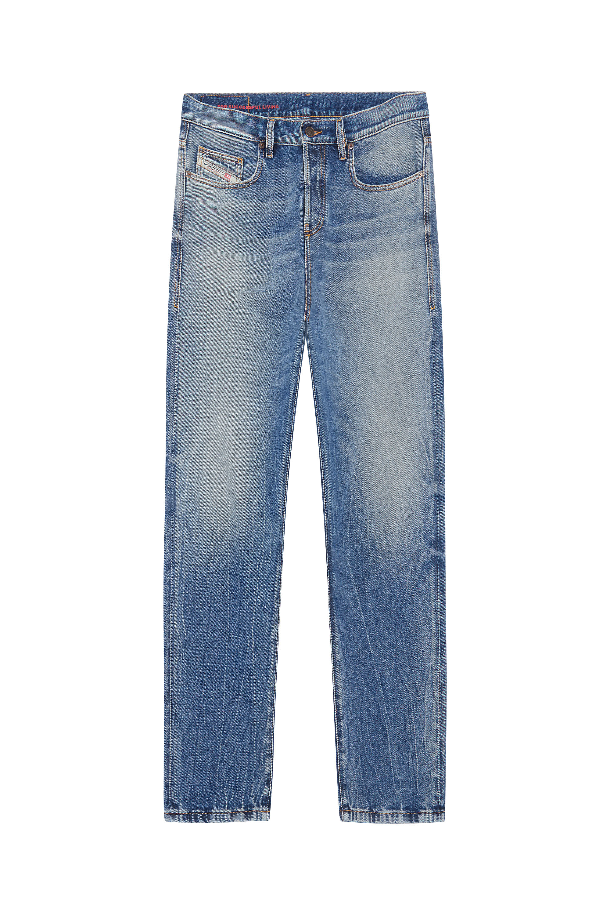 Diesel - 2020 D-Viker 09D55 Straight Jeans, Blu medio - Image 6