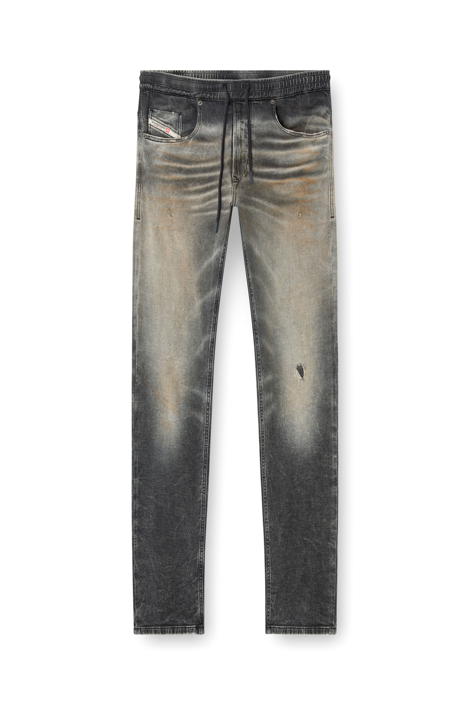 Diesel - Regular 2030 D-Krooley Joggjeans® 068PG Uomo, Grigio Chiaro - Image 3