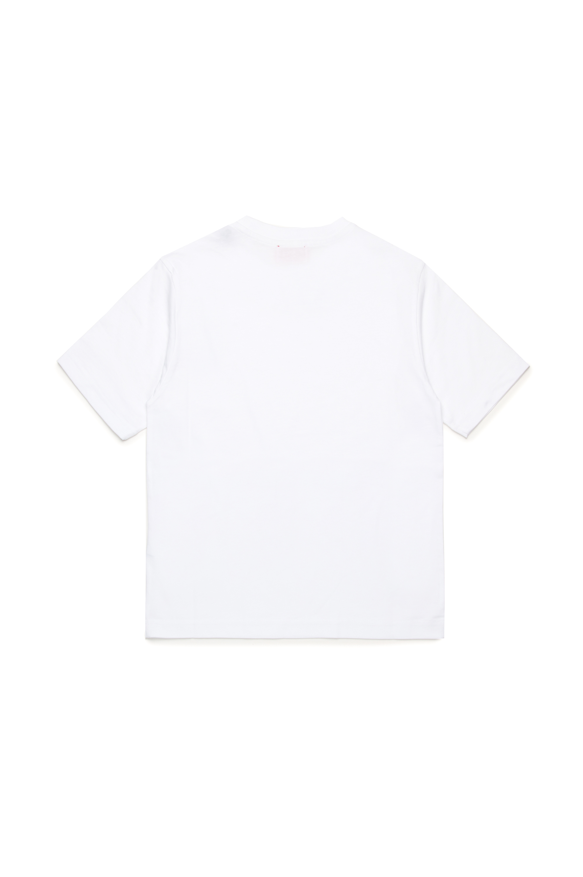 Diesel - MTFIND OVER, T-shirt con logo Biscotto Uomo in Bianco - 2