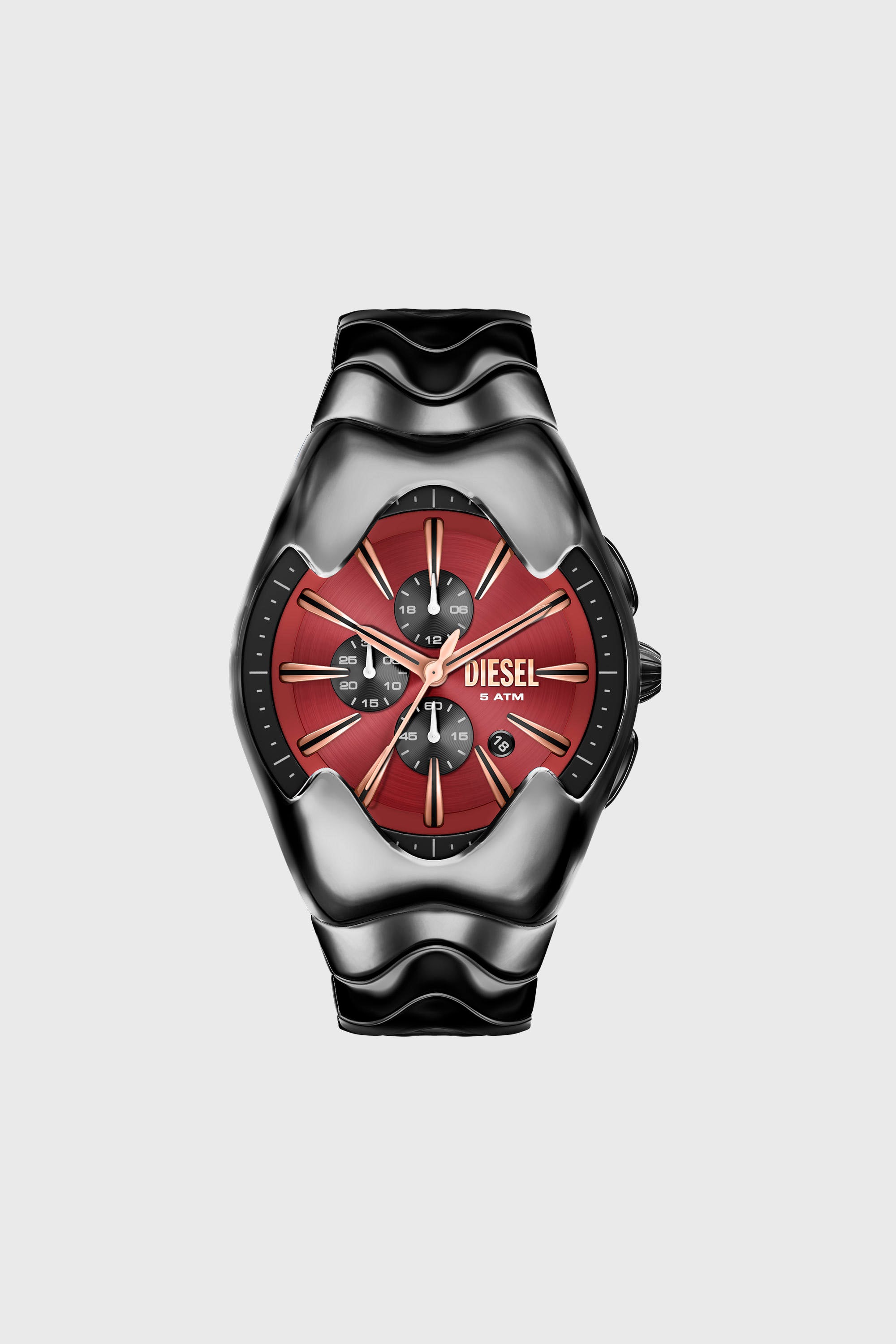Diesel - DZ4713 WATCH, Orologio Mercurial in acciaio inox gunmetal Uomo in Nero - 1