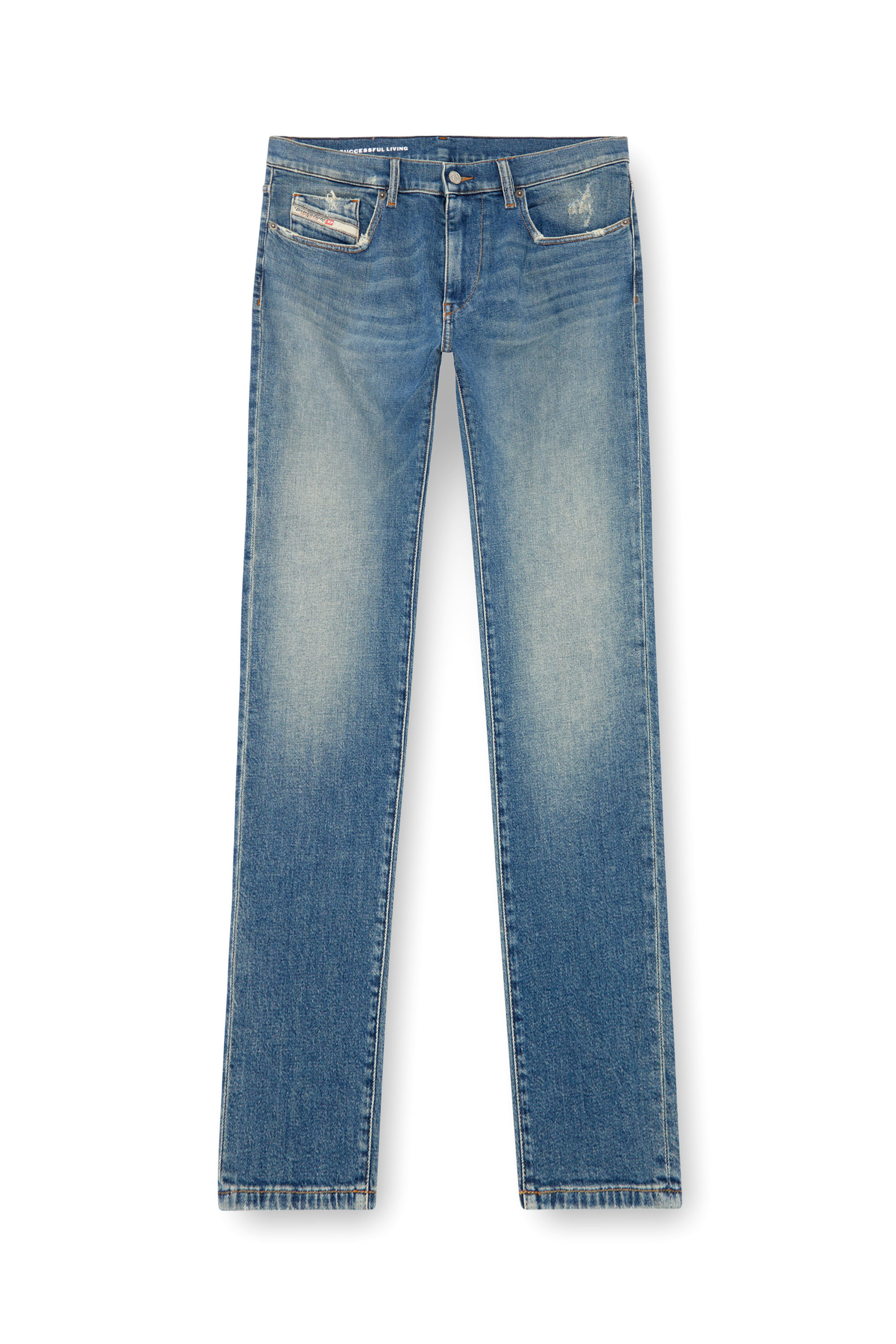 Diesel - Uomo Slim Jeans 2019 D-Strukt 0GRDG, Blu Chiaro - Image 3