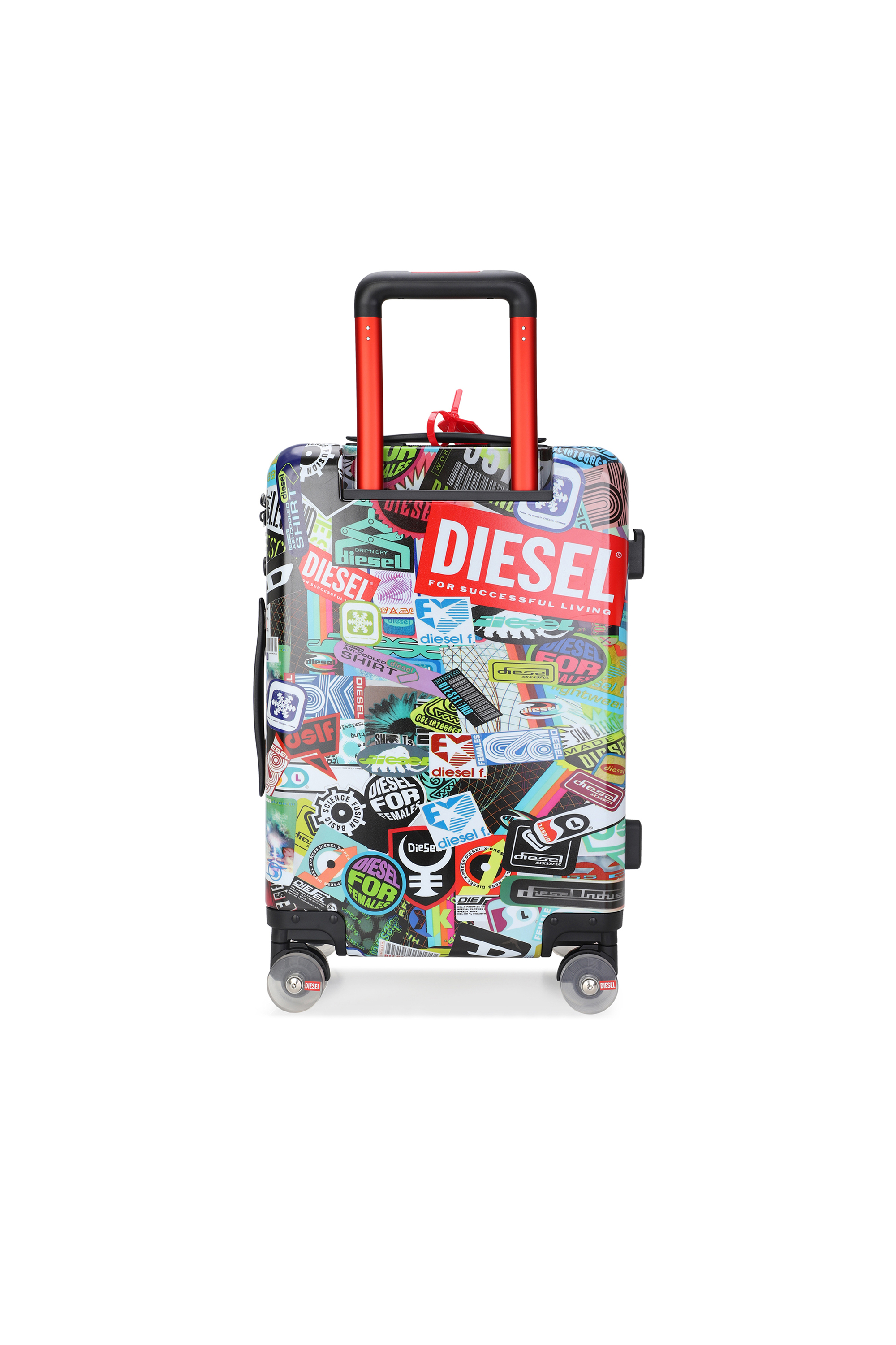 Diesel - DIESEL PC PRINTED TROLLEY-STICKERS- DSL0, Valigia stile sticker taglia S Unisex in Multicolor - 3