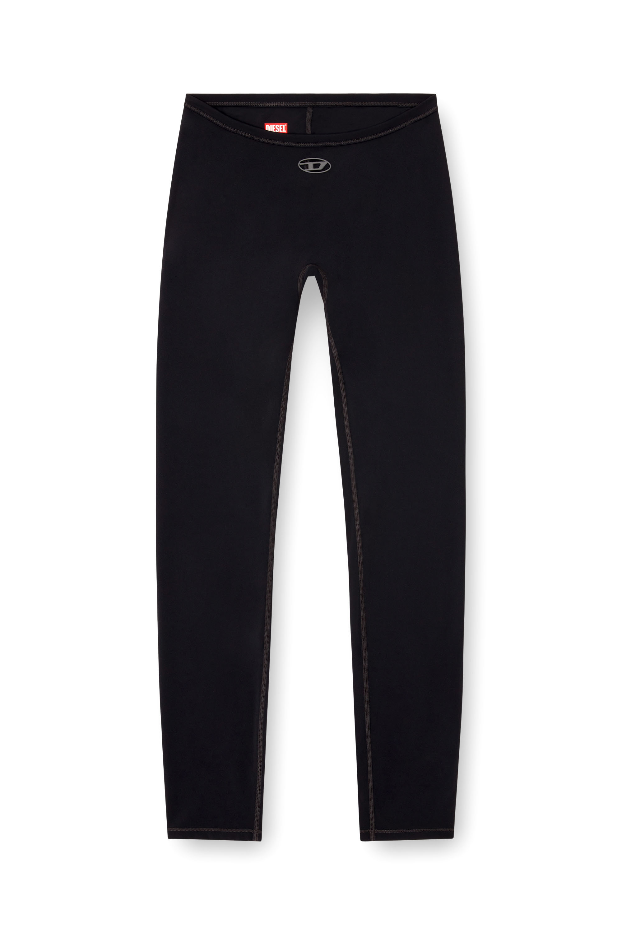 Diesel - MINA-UTLT, Leggings in nylon stretch Donna in Nero - 3
