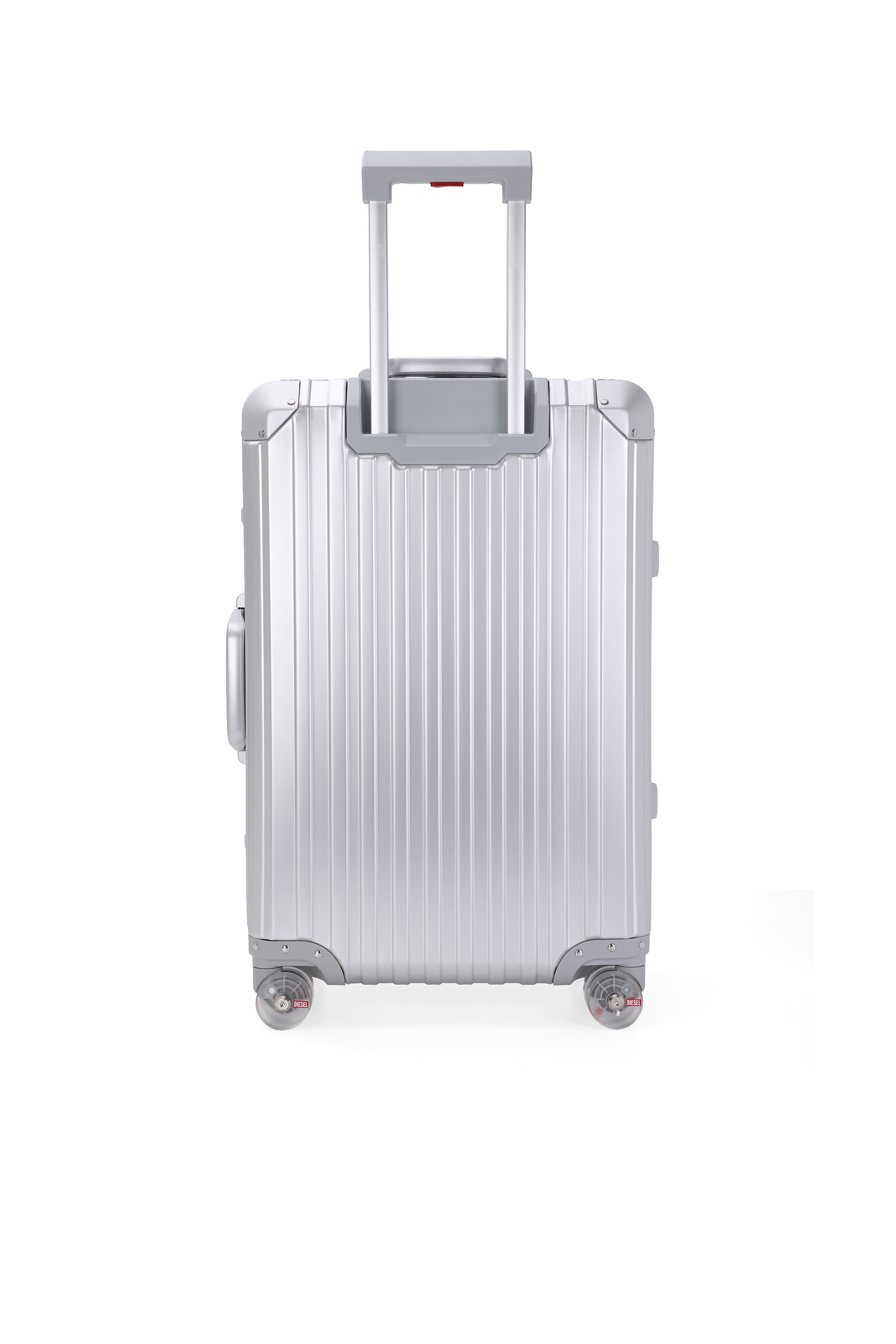 Diesel - DIESEL ALUMINUM TROLLEY- DSL002, Valigia in alluminio taglia M Unisex in Argento - 2