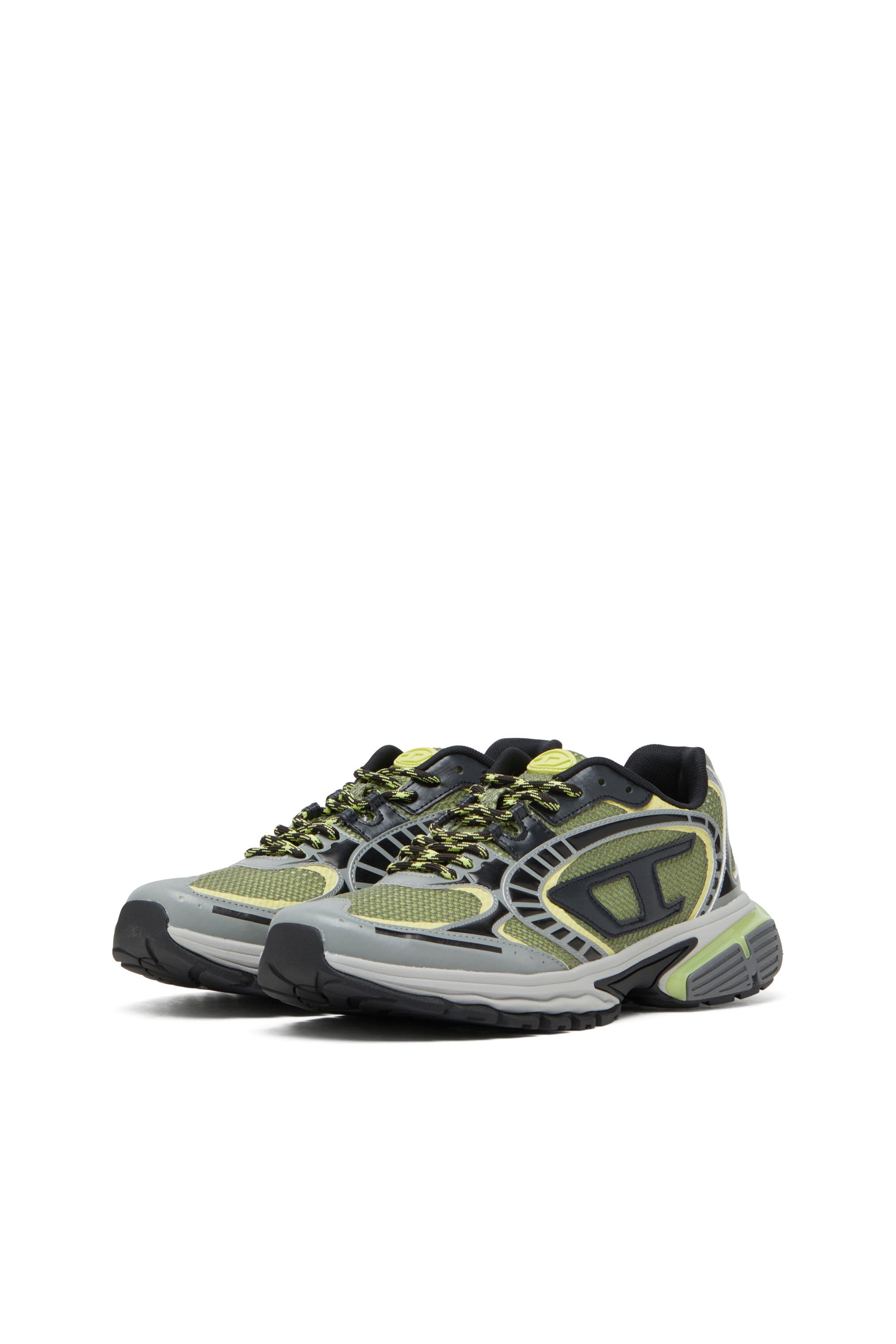 Diesel - S-PRO-V-DENSE LOW, Sneaker in rete con logo Oval D Uomo in Multicolor - 8