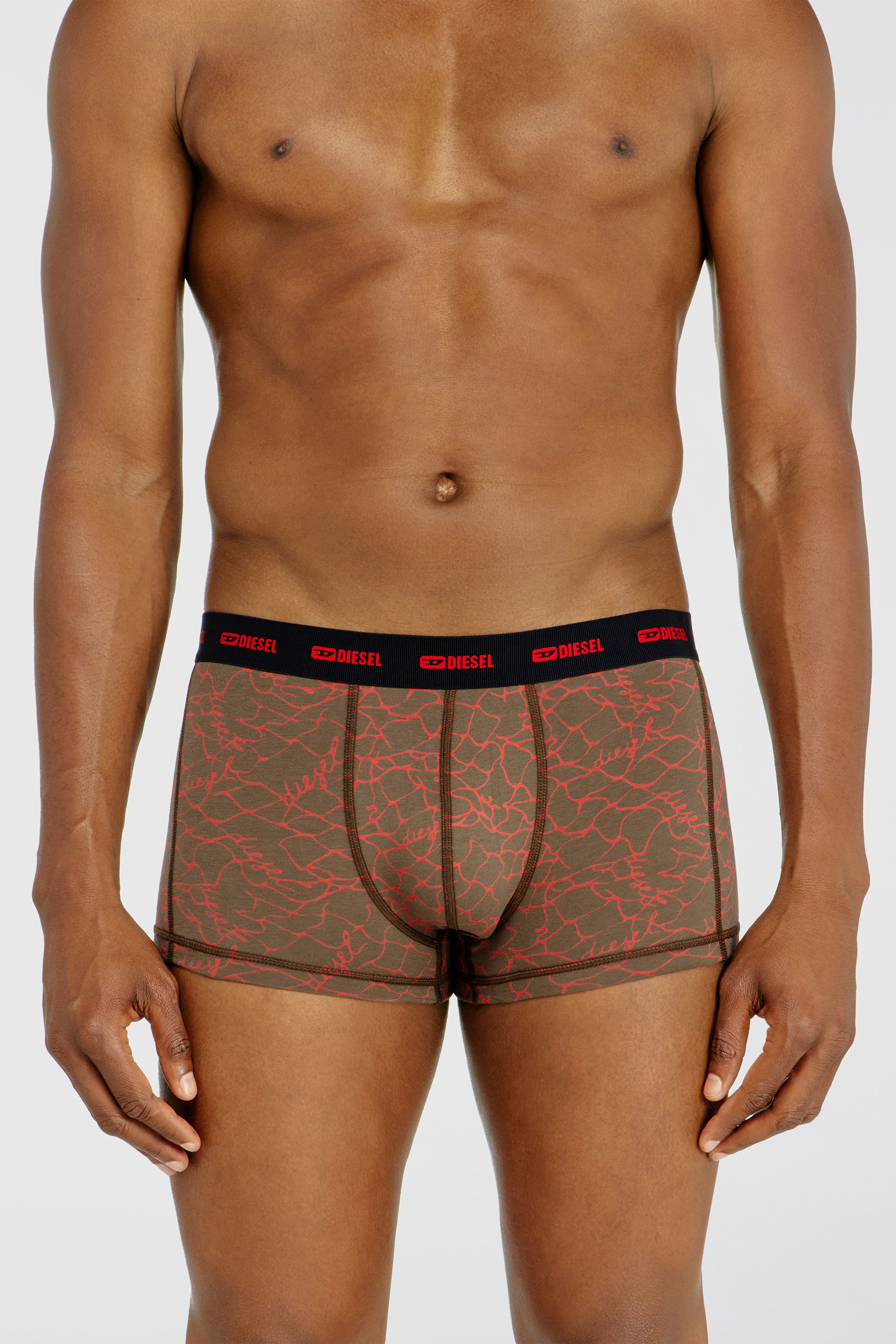 Diesel - DAMIEN-UTLT-3PACK, Set da tre boxer stretch con motivo grafico Uomo in Multicolor - 2