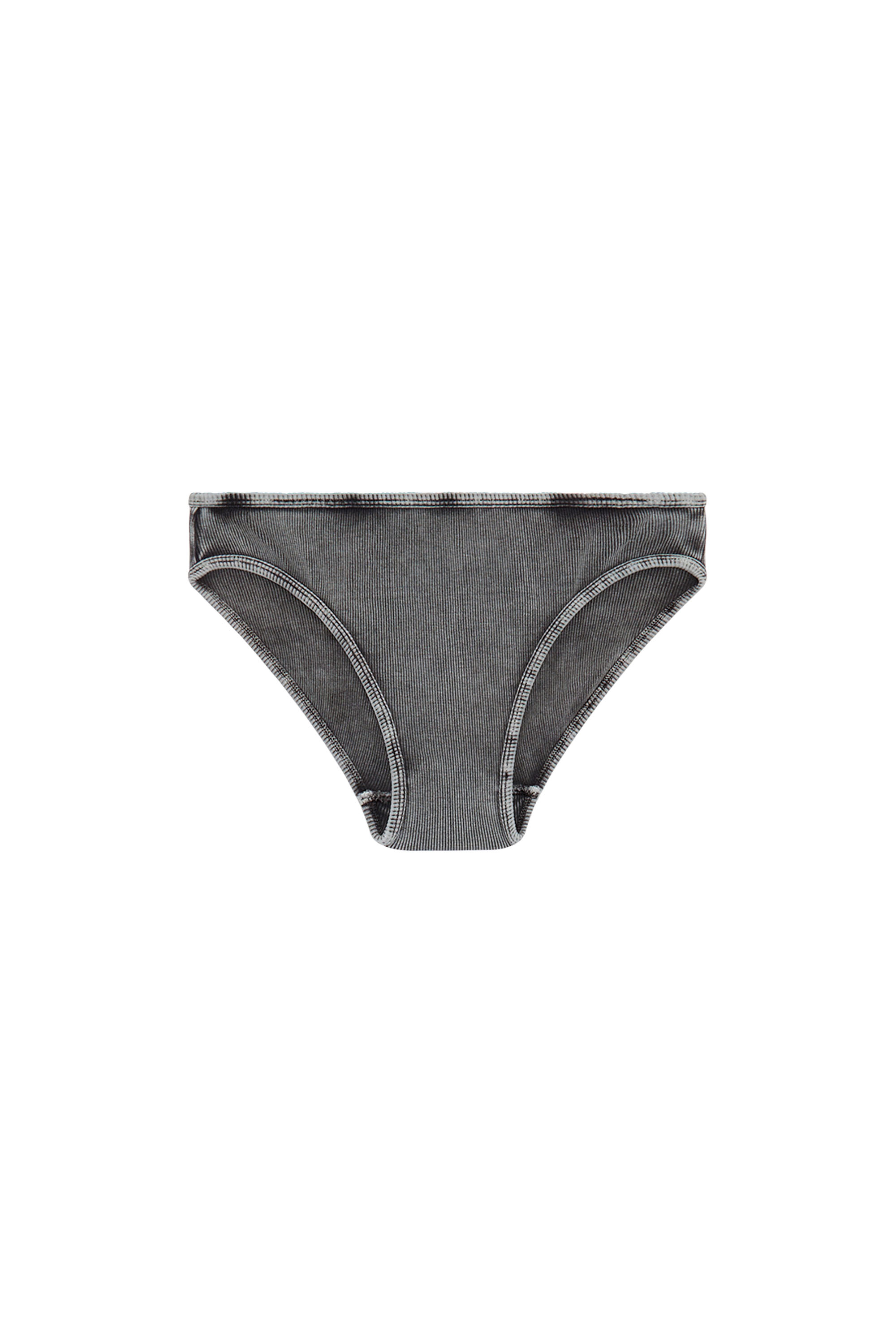 Diesel - UFPN-D-OVAL-HIGH-WAISTED-BRIEF, Slip a coste con placca Oval D Donna in Nero - 4