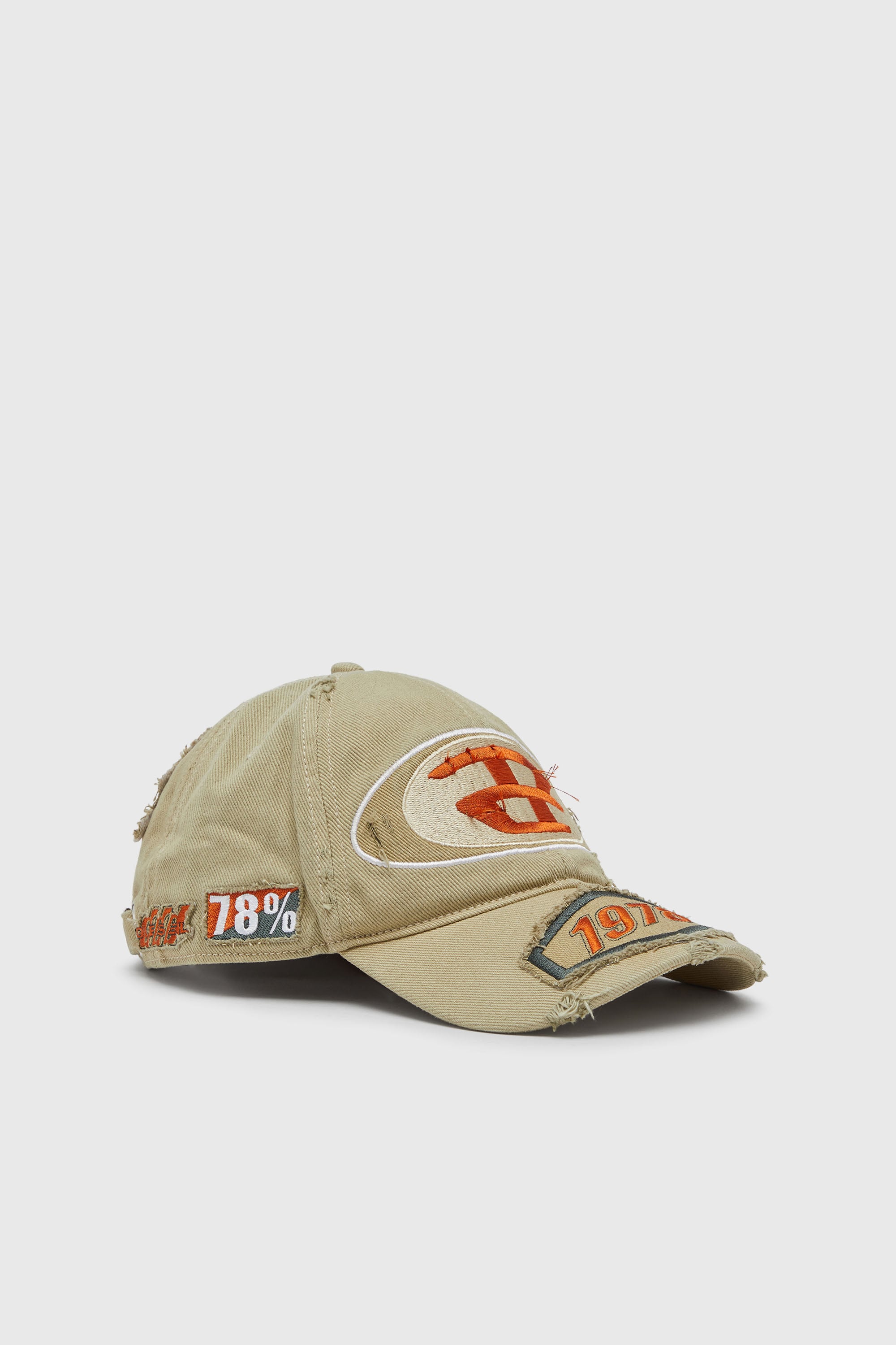 Diesel - C-BRAFF, Cappello da baseball con patch ricamate Unisex in Marrone - 1