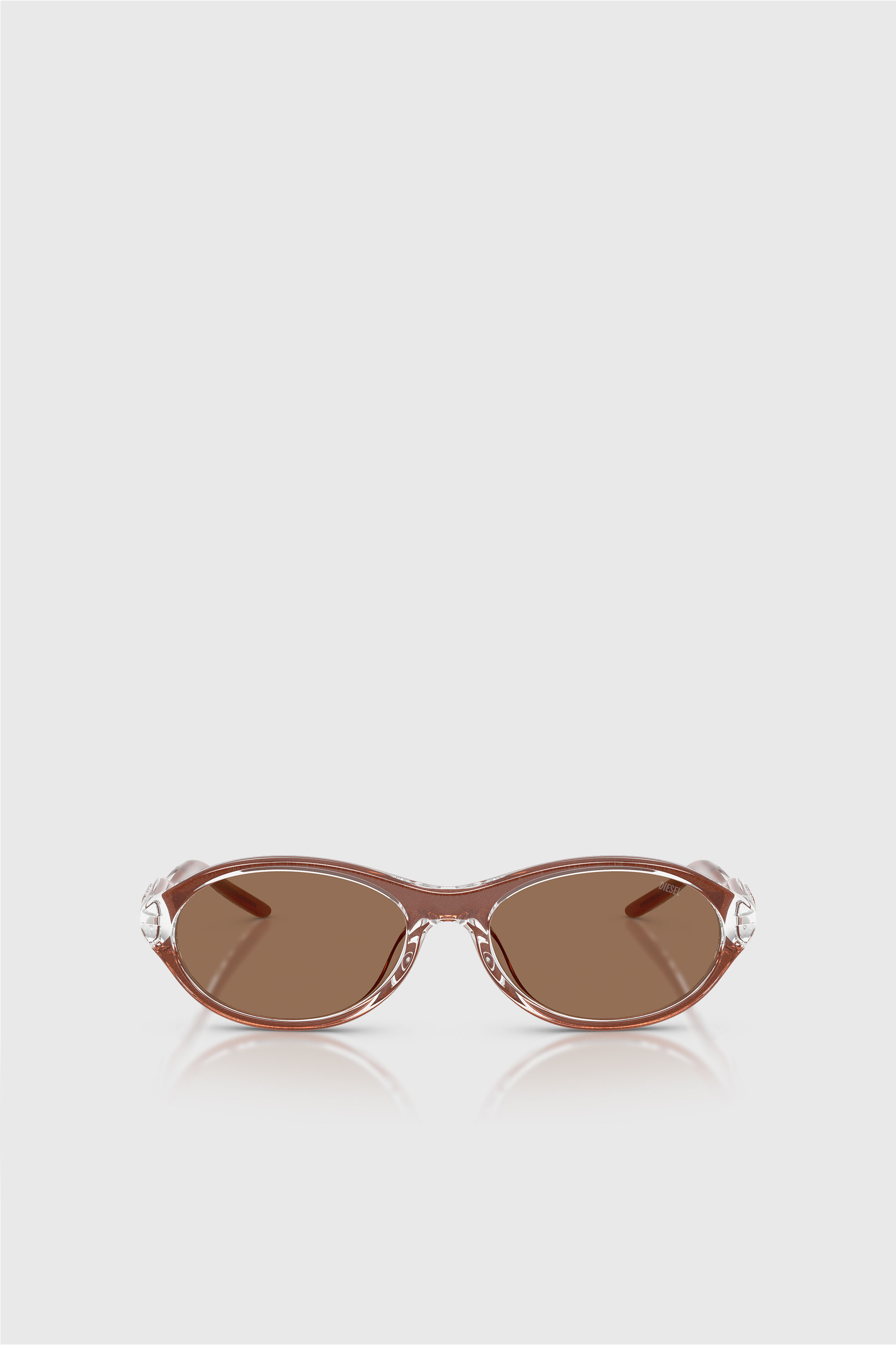 Diesel - 0DL3024U, Unisex's Oval Sunglasses in Brown - 1