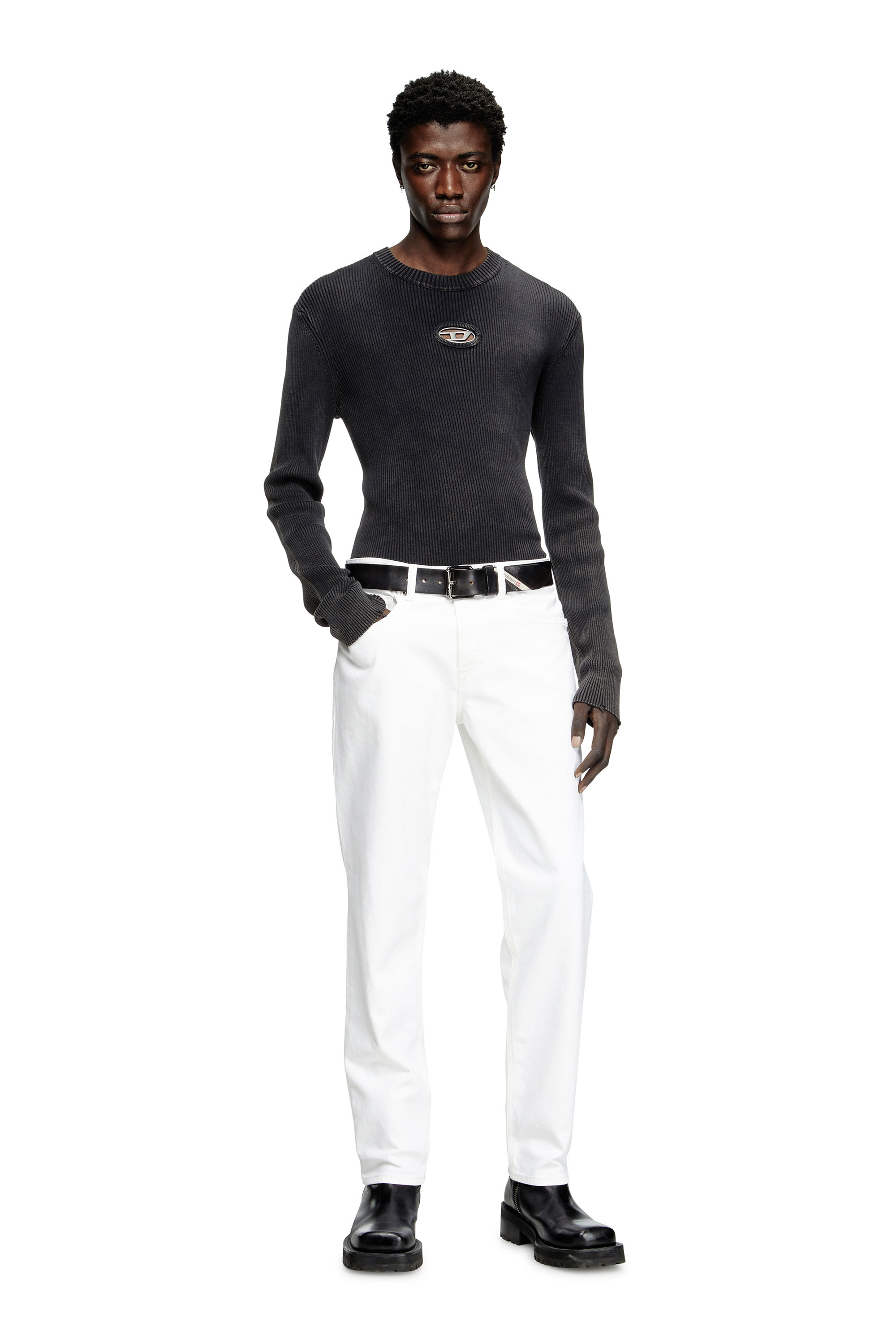 Diesel - Regular Jeans 2023 D-Finitive 09K05 Uomo, Bianco - Image 1