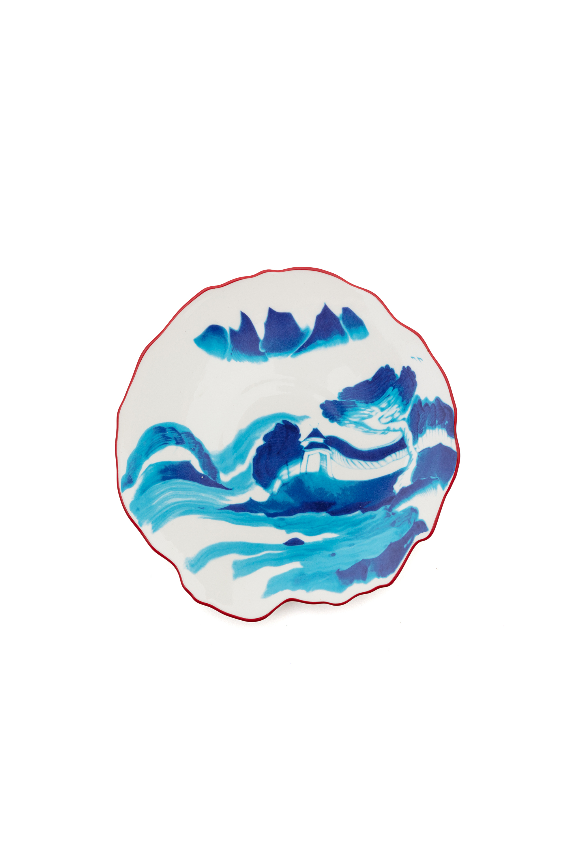 Diesel - 11233 DESSERT PLATE IN PORCELAIN"CLASSIC, Piatto da dessert in porcellana Unisex in Multicolor - 1