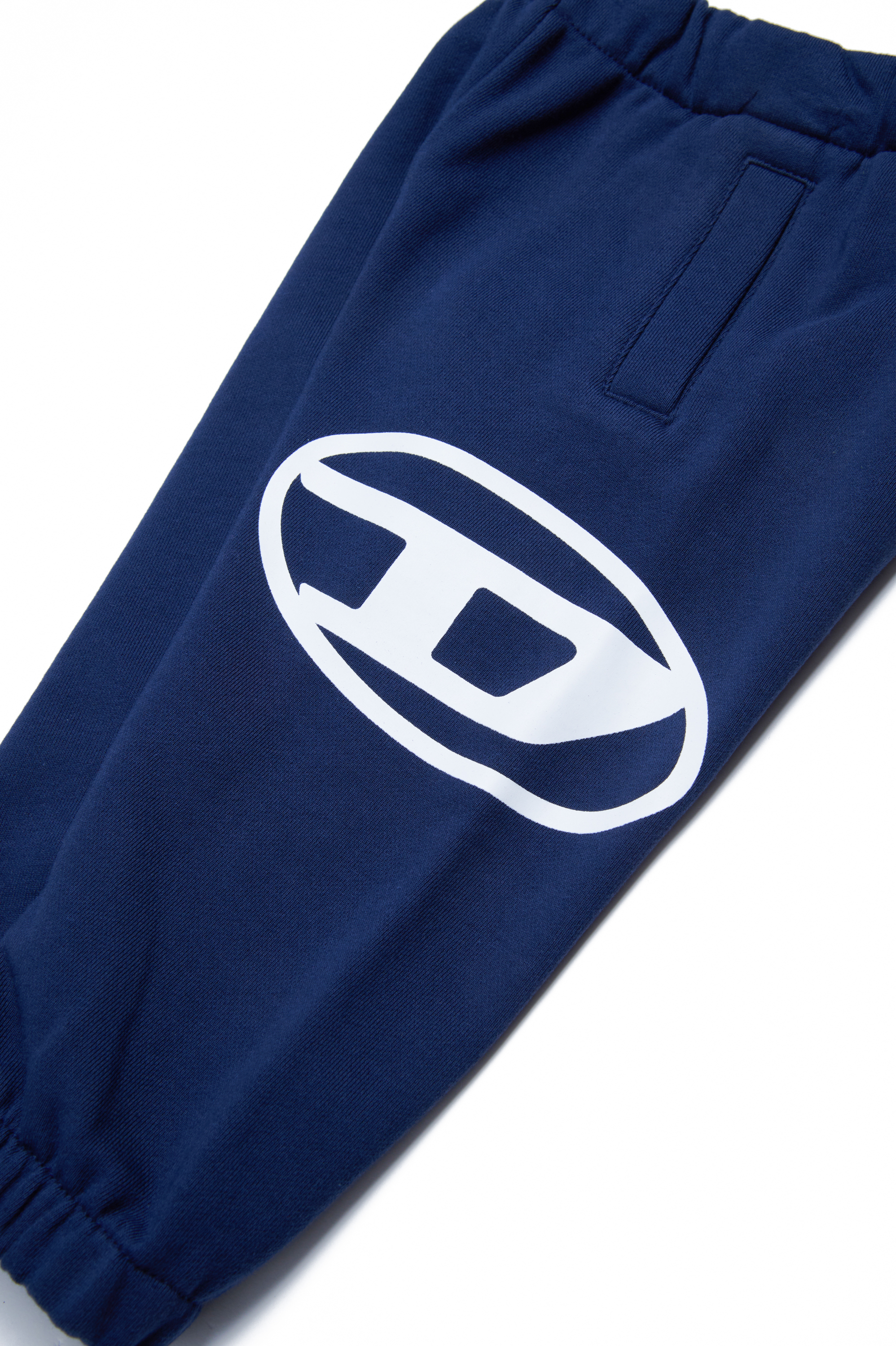 Diesel - PCERB, Unisex Pantaloni tuta con stampa Oval D in Blu - Image 4