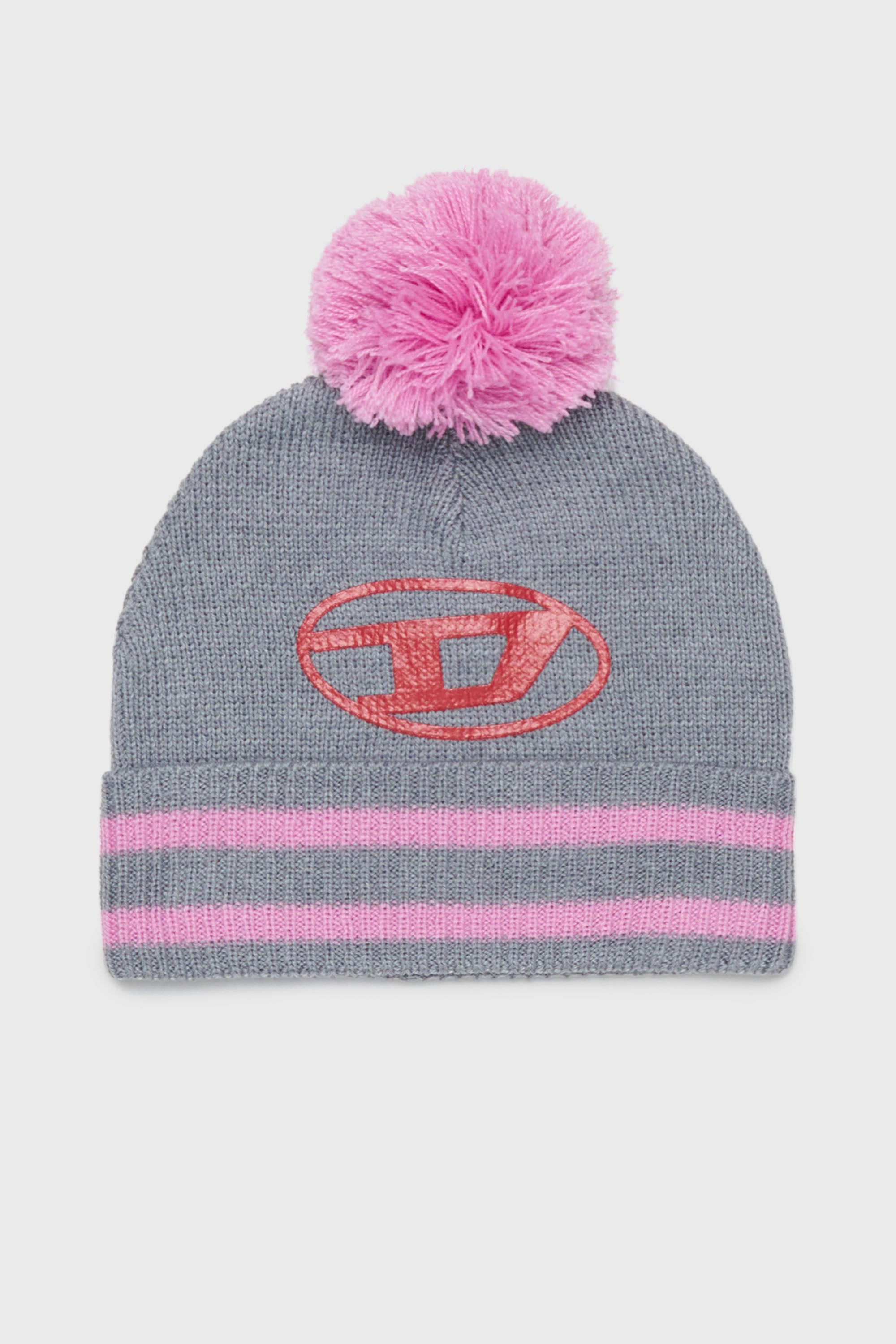 Diesel - FUTEEB, Berretto a righe con pompon in misto lana Unisex in Multicolor - 1