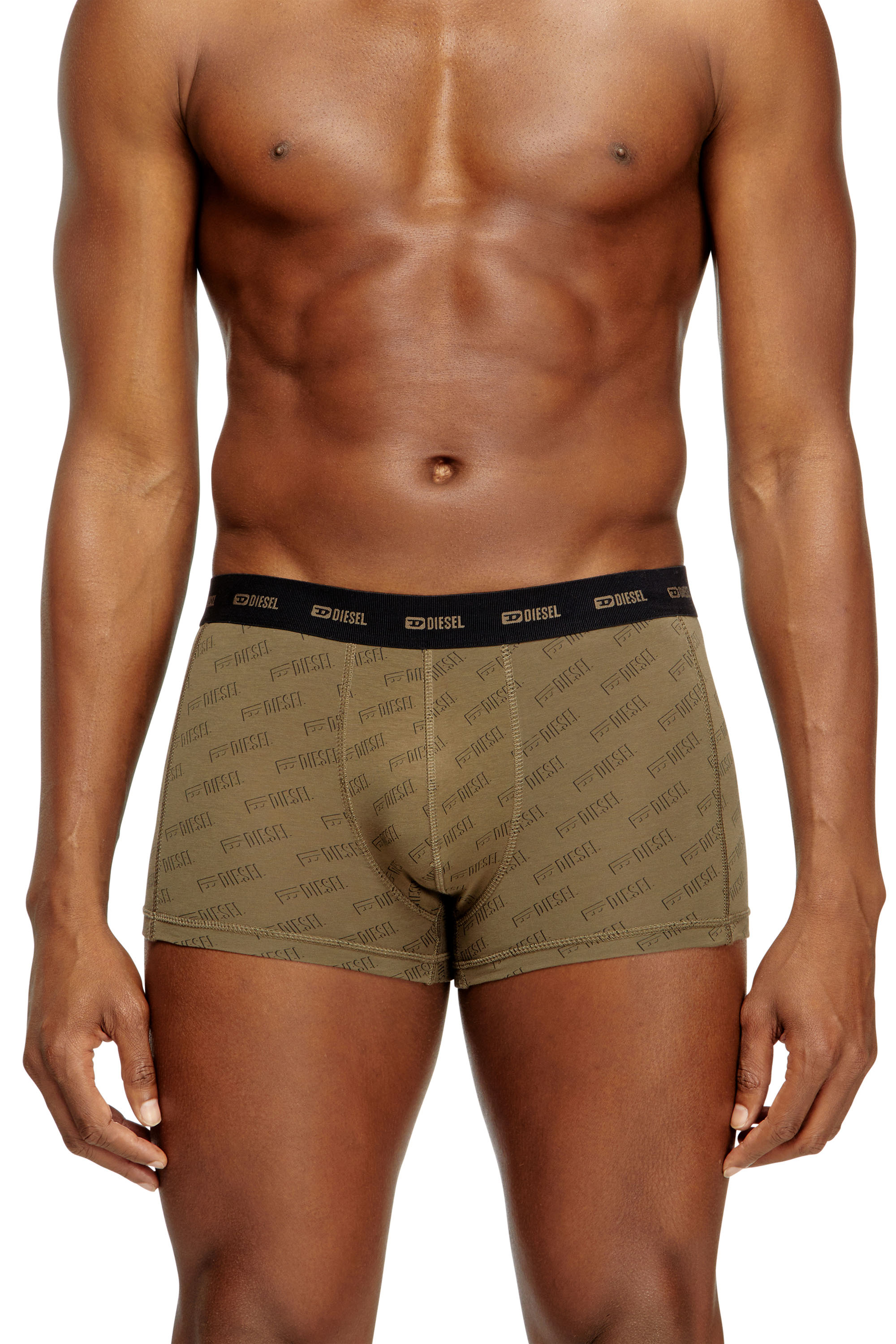 Diesel - DAMIEN-UTLT-3PACK, Set di tre boxer con logo stilizzato Uomo in Verde - 2