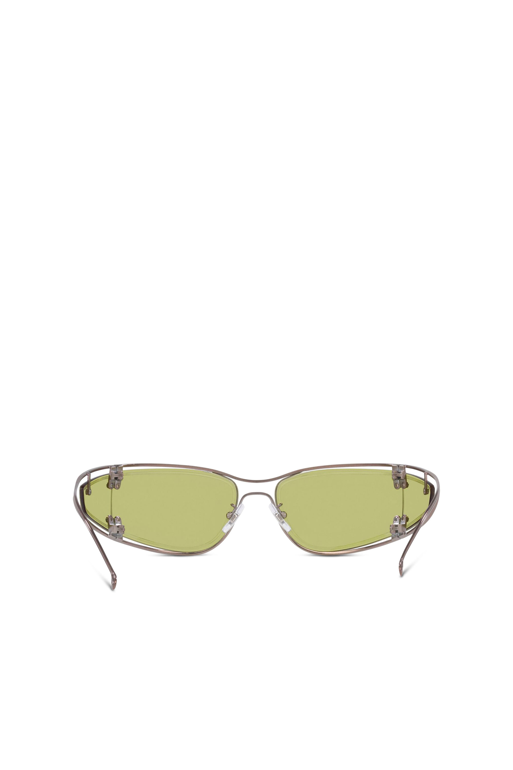 Diesel - 0DL1001, Occhiali da sole con forma avvolgente Unisex in Verde - 1