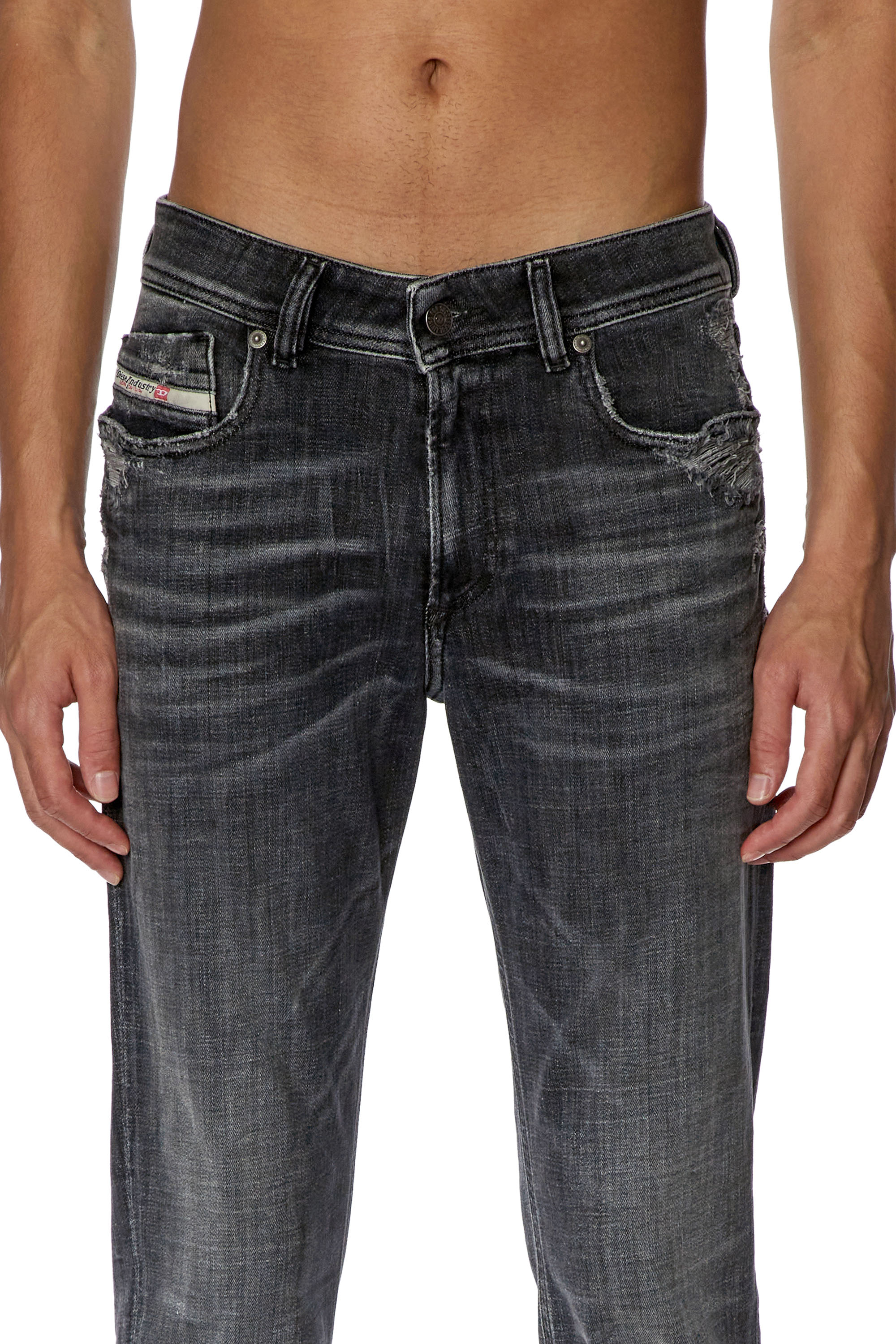 Diesel - Skinny Jeans 1979 Sleenker 09G37, Nero/Grigio scuro - Image 4