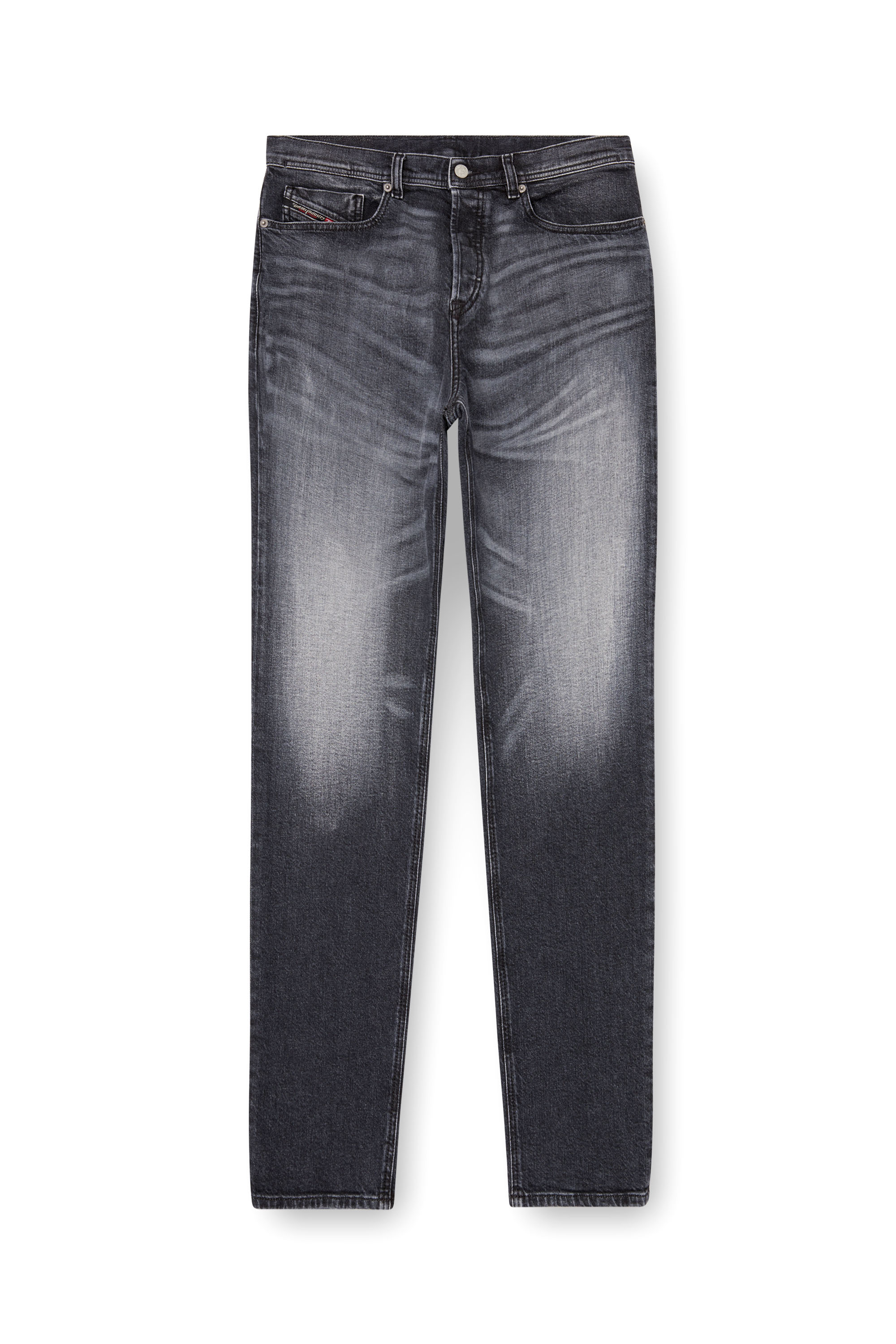 Diesel - Regular Jeans 2023 D-Finitive 09L52 Uomo, Nero/Grigio scuro - Image 2