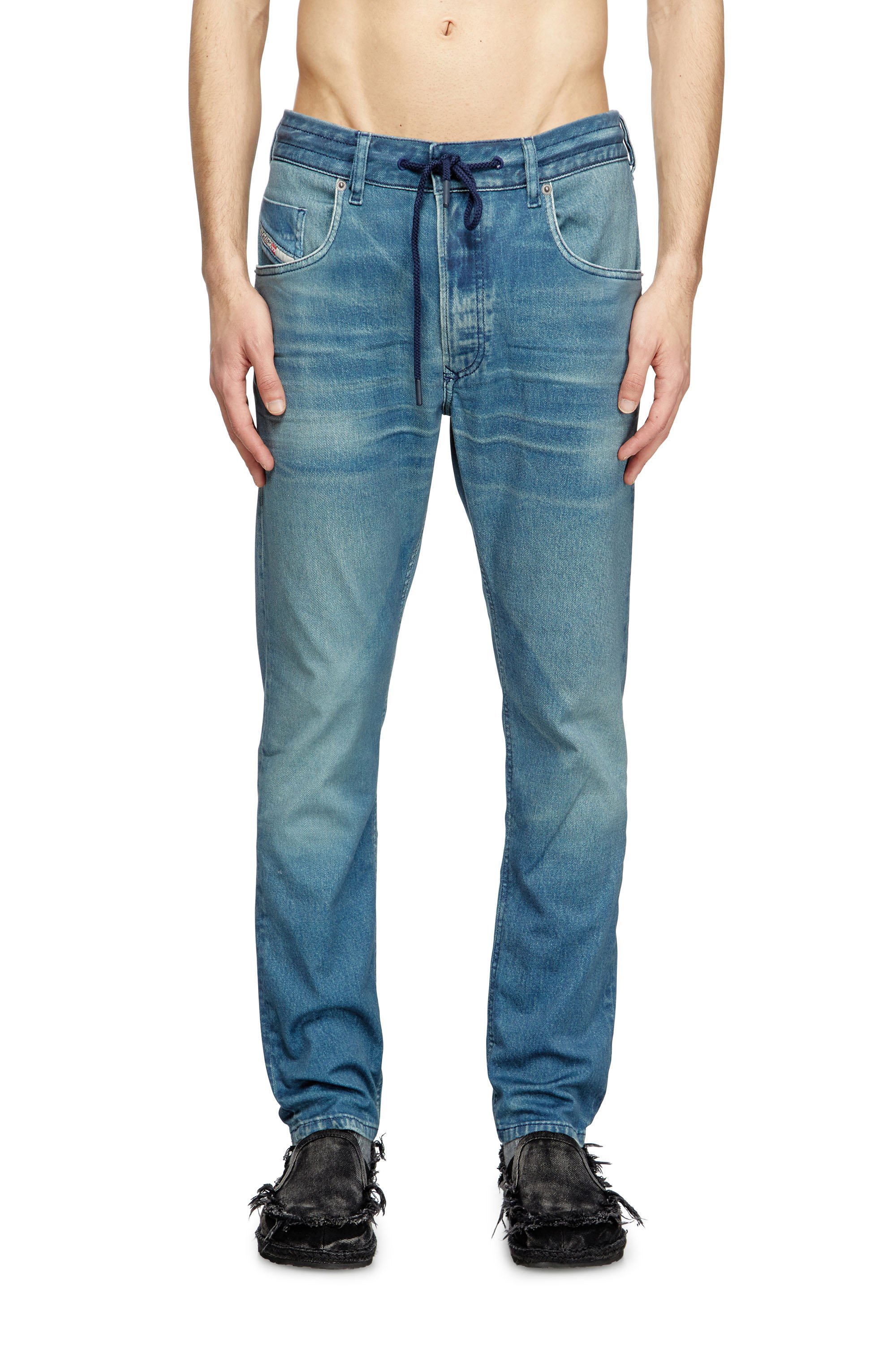 Diesel - Regular 2030 D-Krooley Joggjeans® 068PC Uomo, Blu Chiaro - Image 1