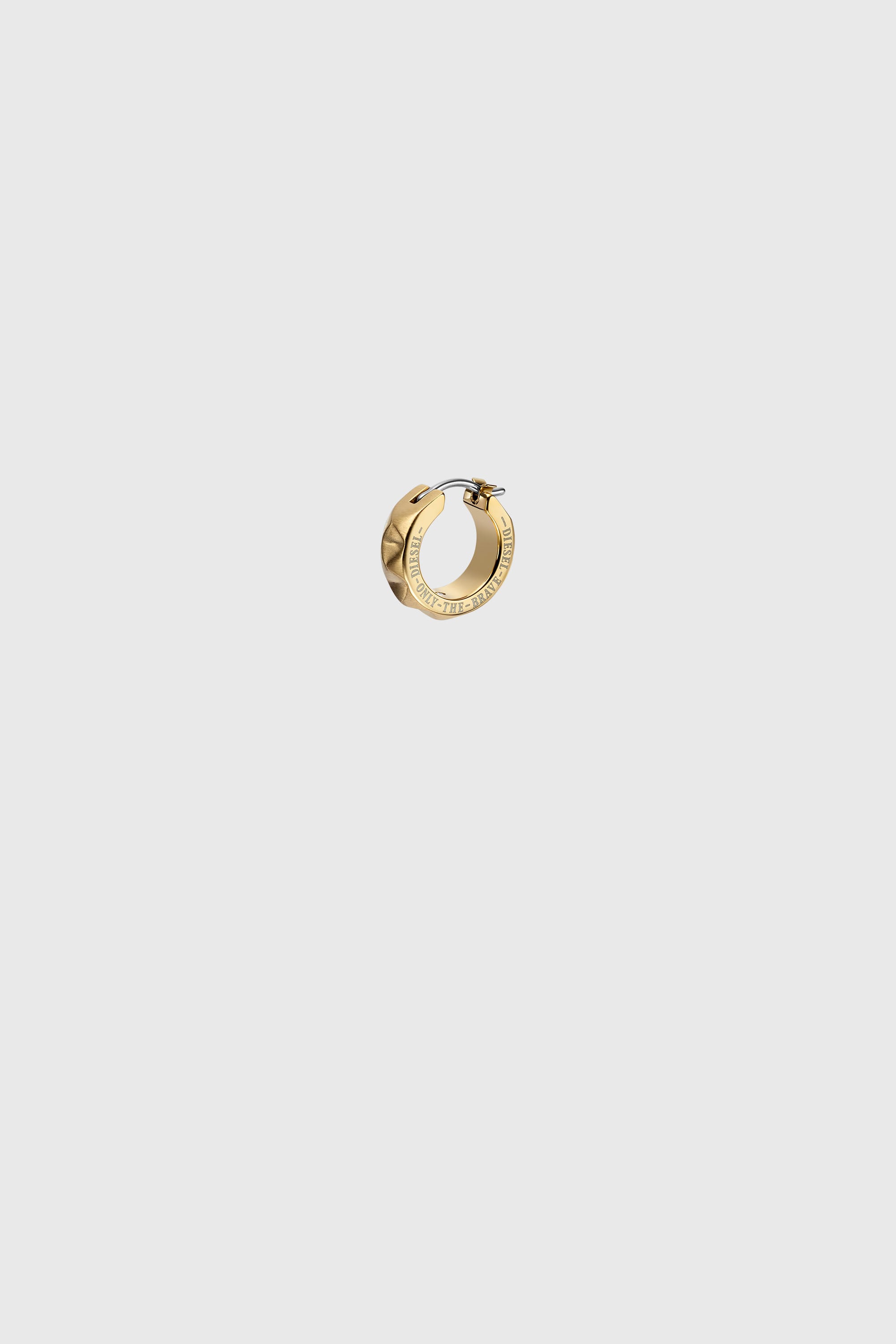 Diesel - DX1417, Orecchino a cerchio in acciaio dorato Unisex in Oro - 1