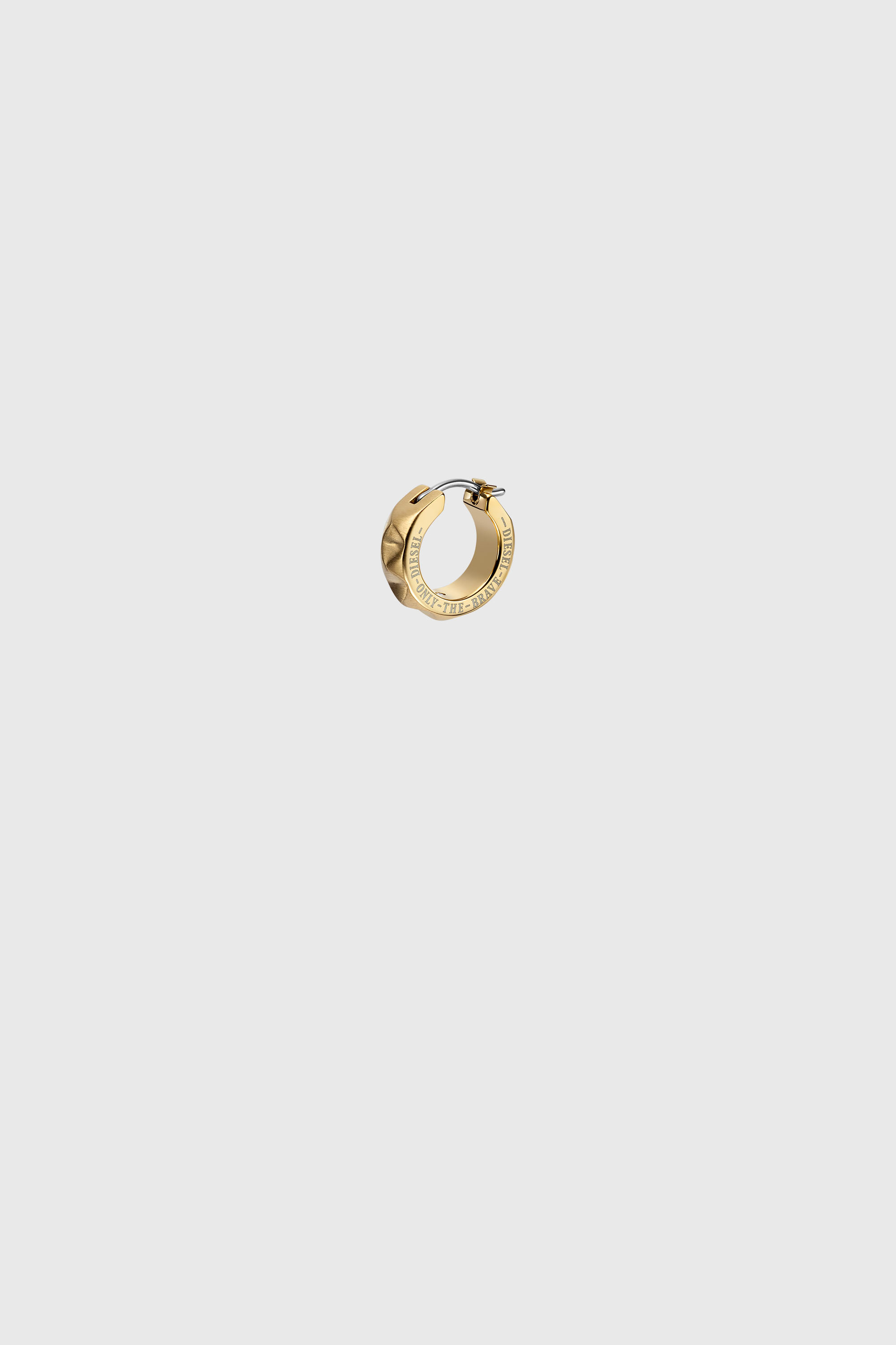 Diesel - DX1417, Orecchino a cerchio in acciaio dorato Unisex in Oro - 1