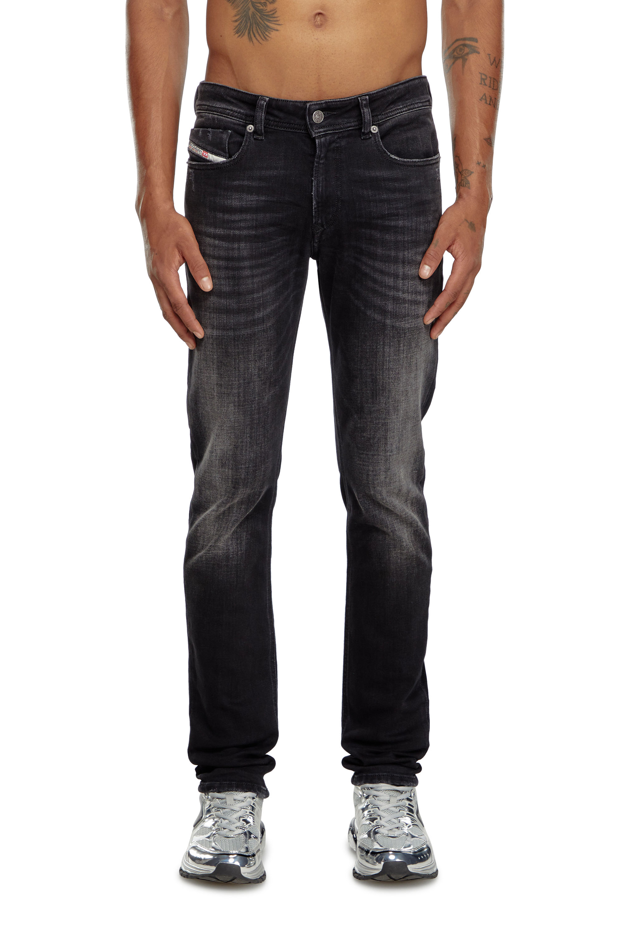 Diesel - Uomo Skinny Jeans 1979 Sleenker 09K11, Nero/Grigio scuro - Image 1