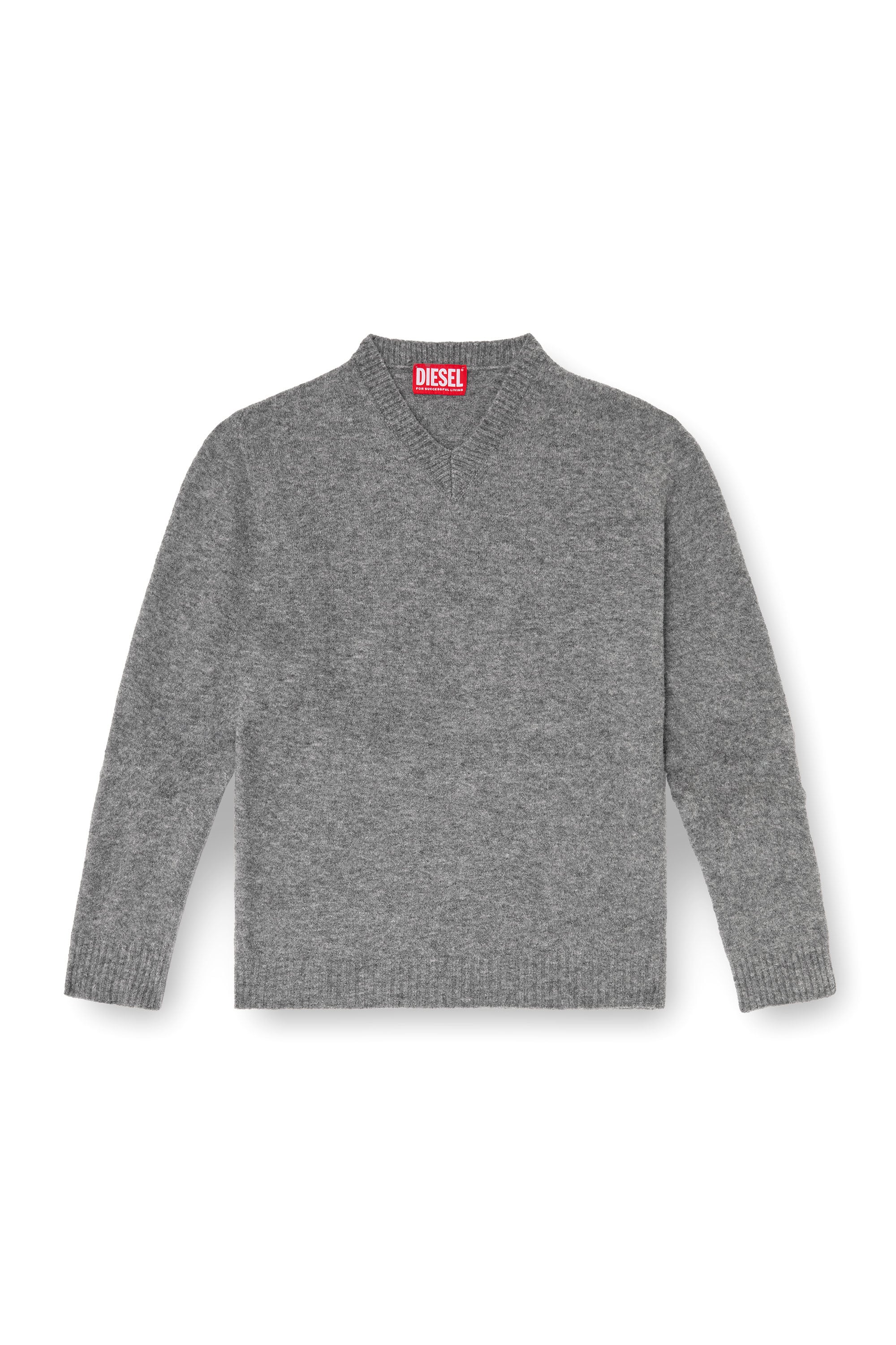 Diesel - K-ANDIE, Maglia con scollo a V in maglia cotta effetto stropicciato Uomo in ToBeDefined - 3
