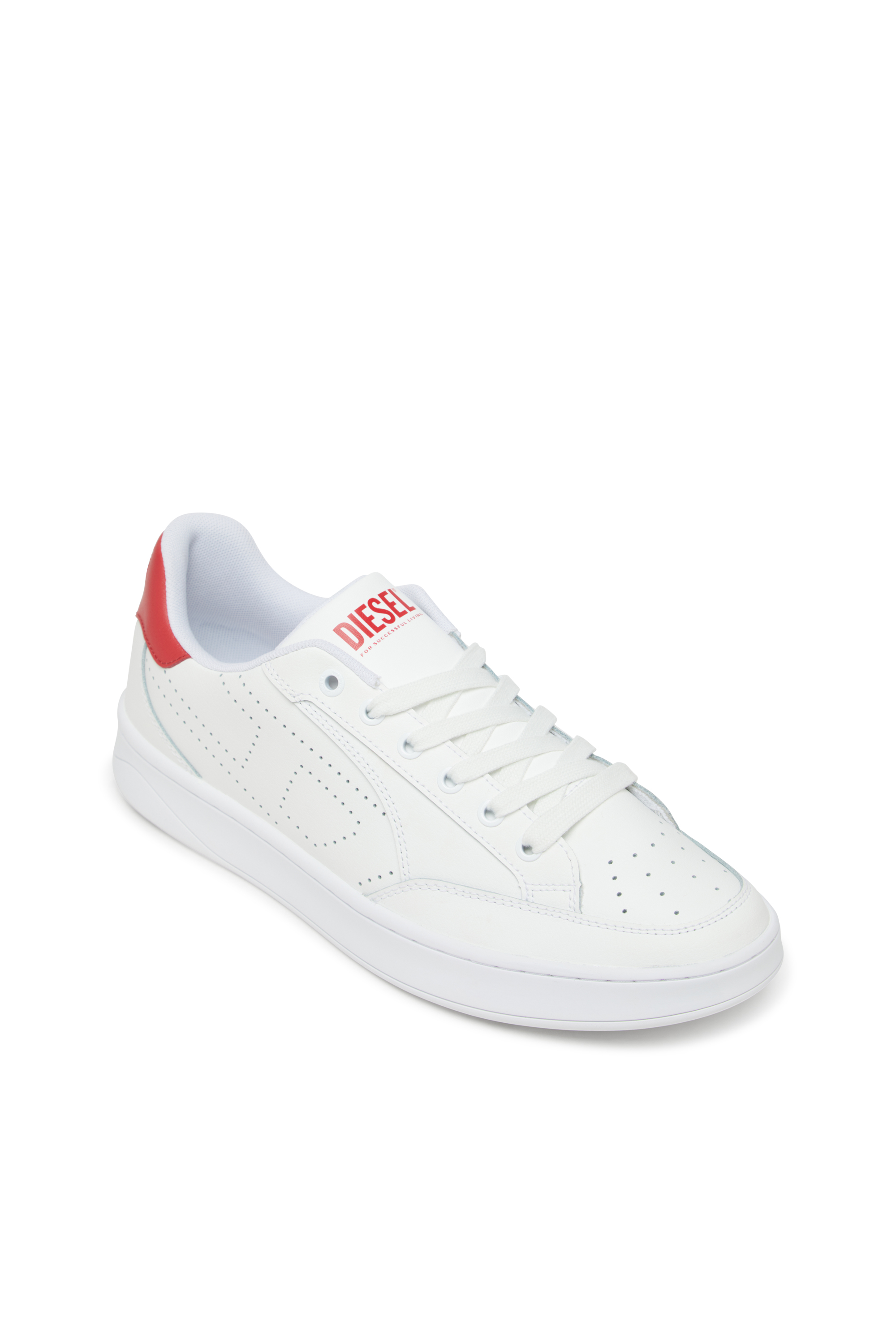 Diesel - S-DAKOTA LOW, S-Dakota-Sneaker in pelle con logo perforato Uomo in Multicolor - 6