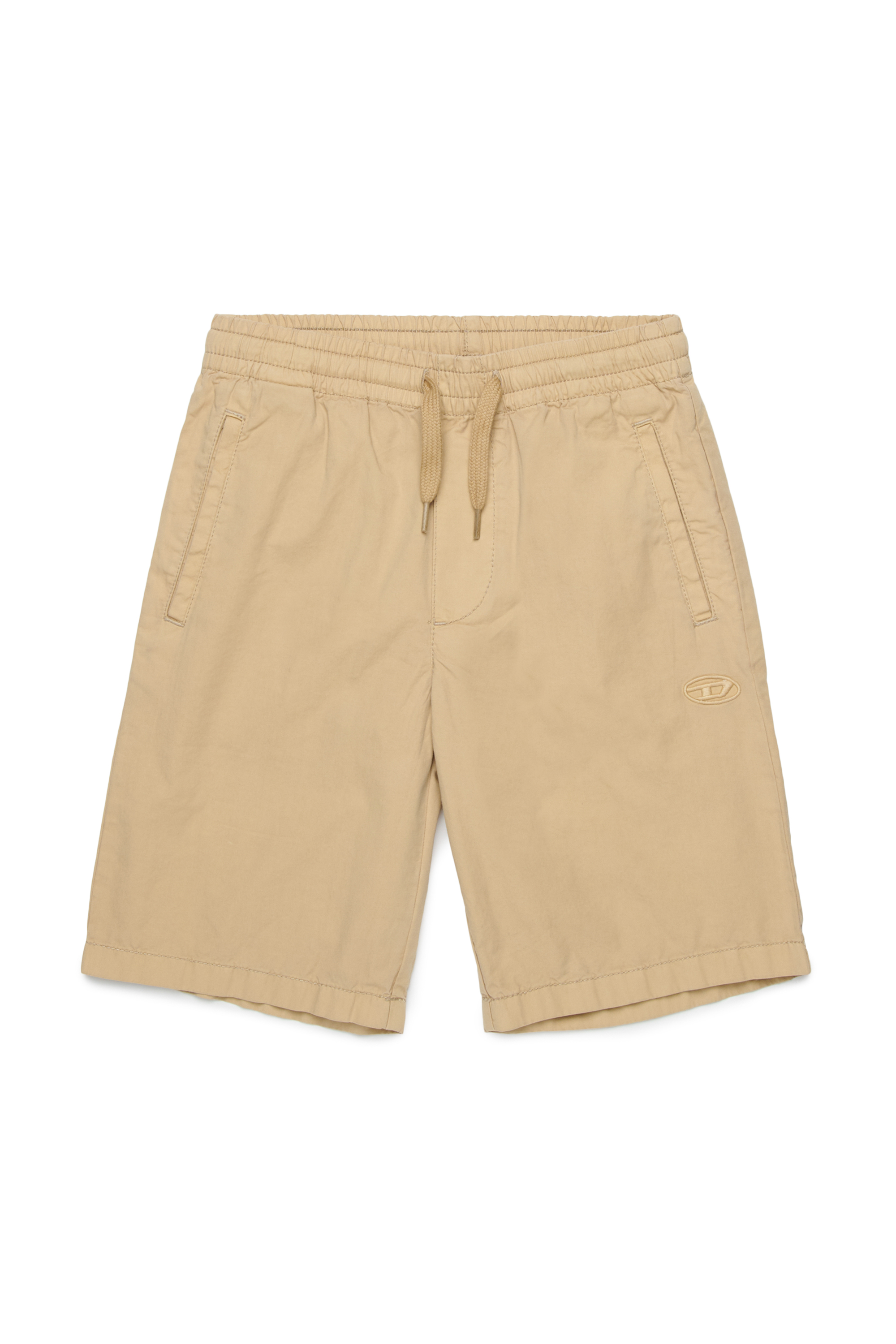 Diesel - PMCKELLSHORT, Shorts con coulisse e ricamo Oval D Uomo in Marrone - 1