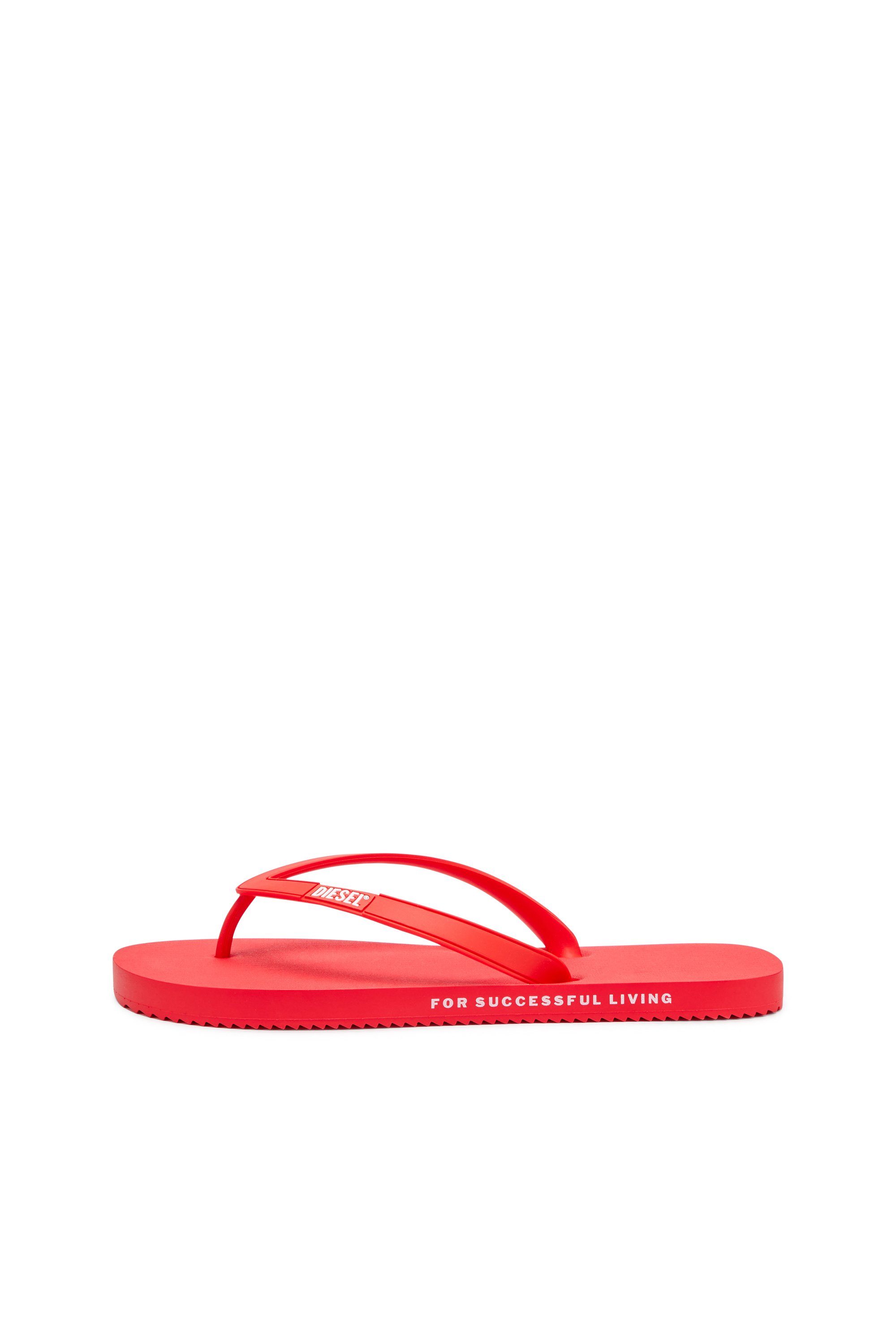 Diesel - SA-RIO, Man's Rubber flip-flops in Red - 7