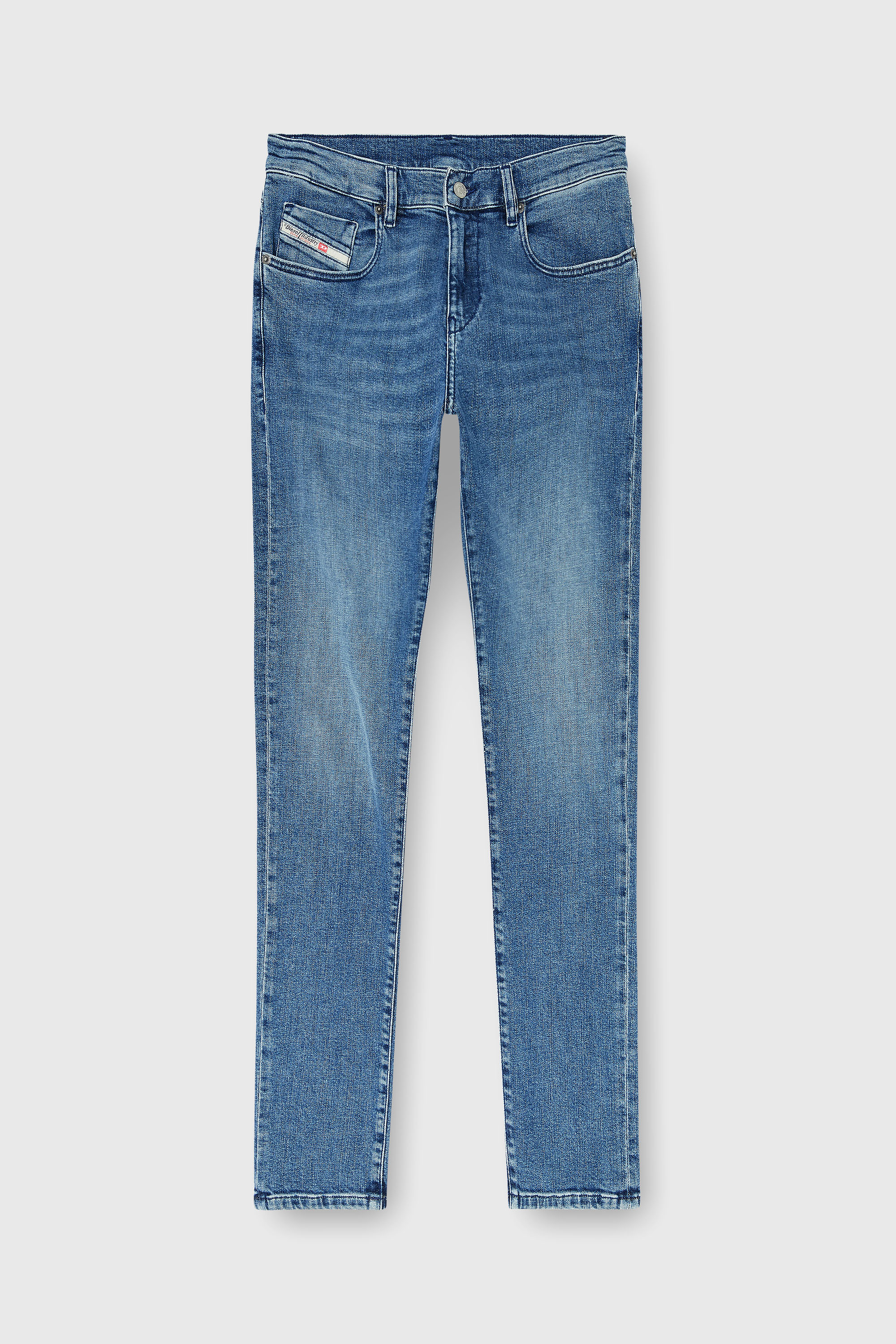 Diesel - Slim Jeans 2019 D-Strukt 0HDBK Uomo, Blu medio - Image 6