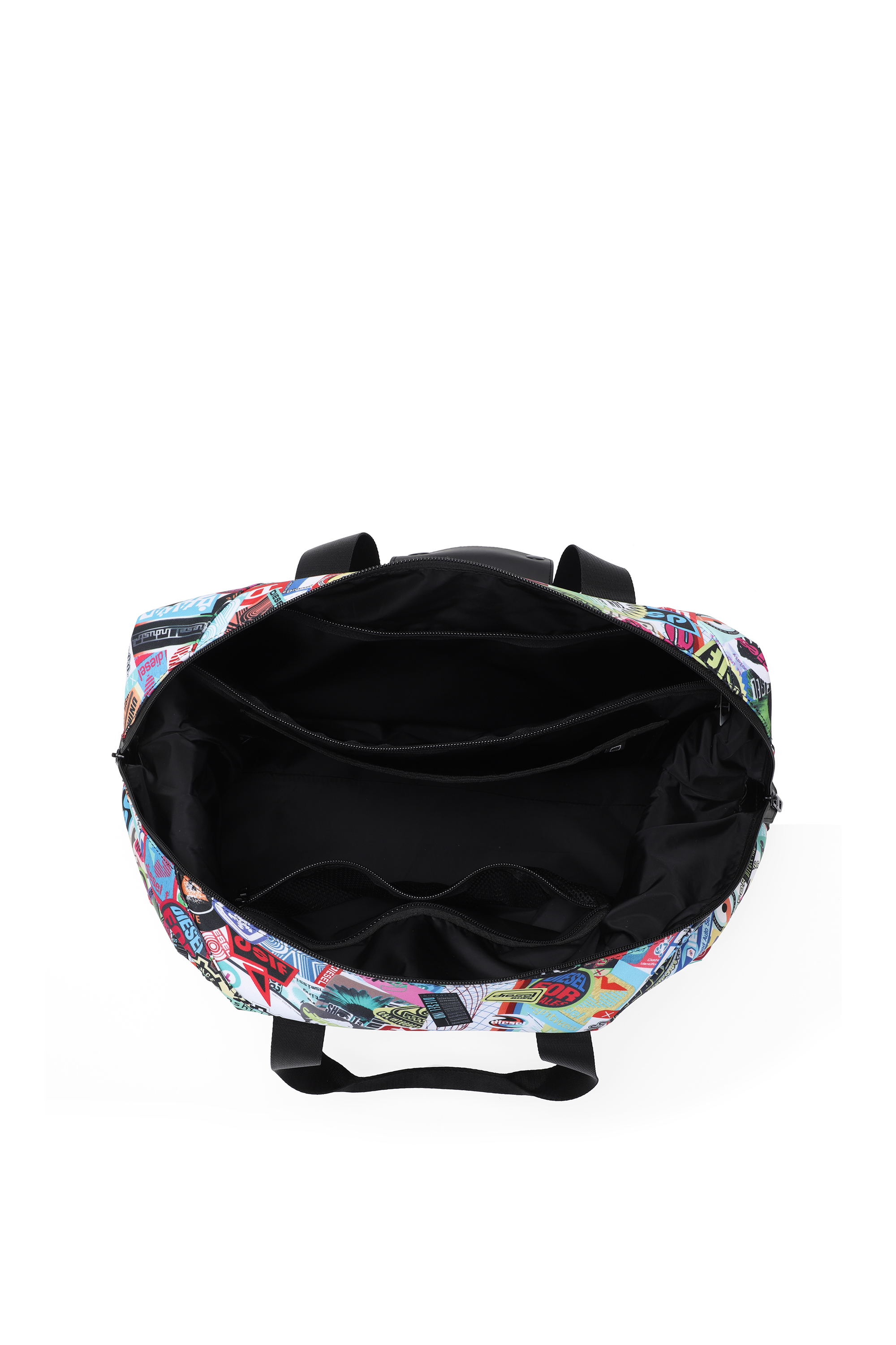Diesel - DIESEL PC PRINTED DUFFLE-STICKERS- DSB00, Borsa da viaggio con adesivi Unisex in Multicolor - 4
