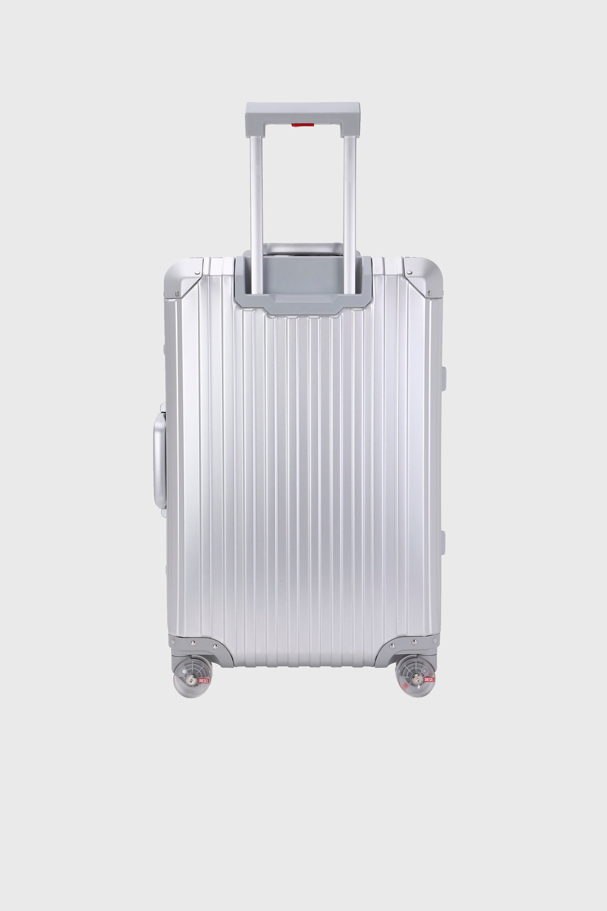Diesel - DIESEL ALUMINUM TROLLEY- DSL002, Valigia in alluminio taglia M Unisex in Argento - 2