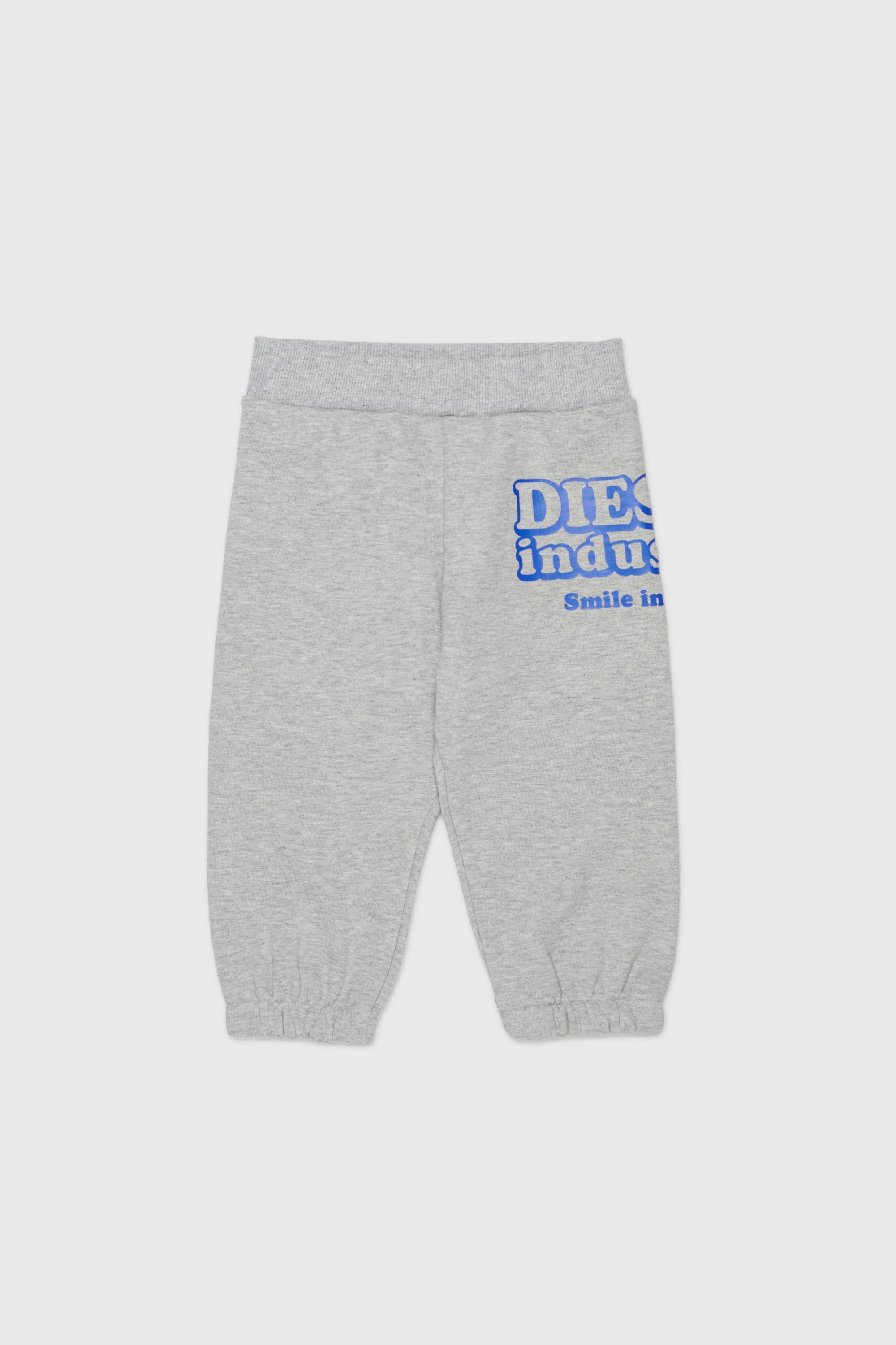 Diesel - PLODIMIB, Pantaloni in cotone con stampa Diesel Industry Uomo in Grigio - 1