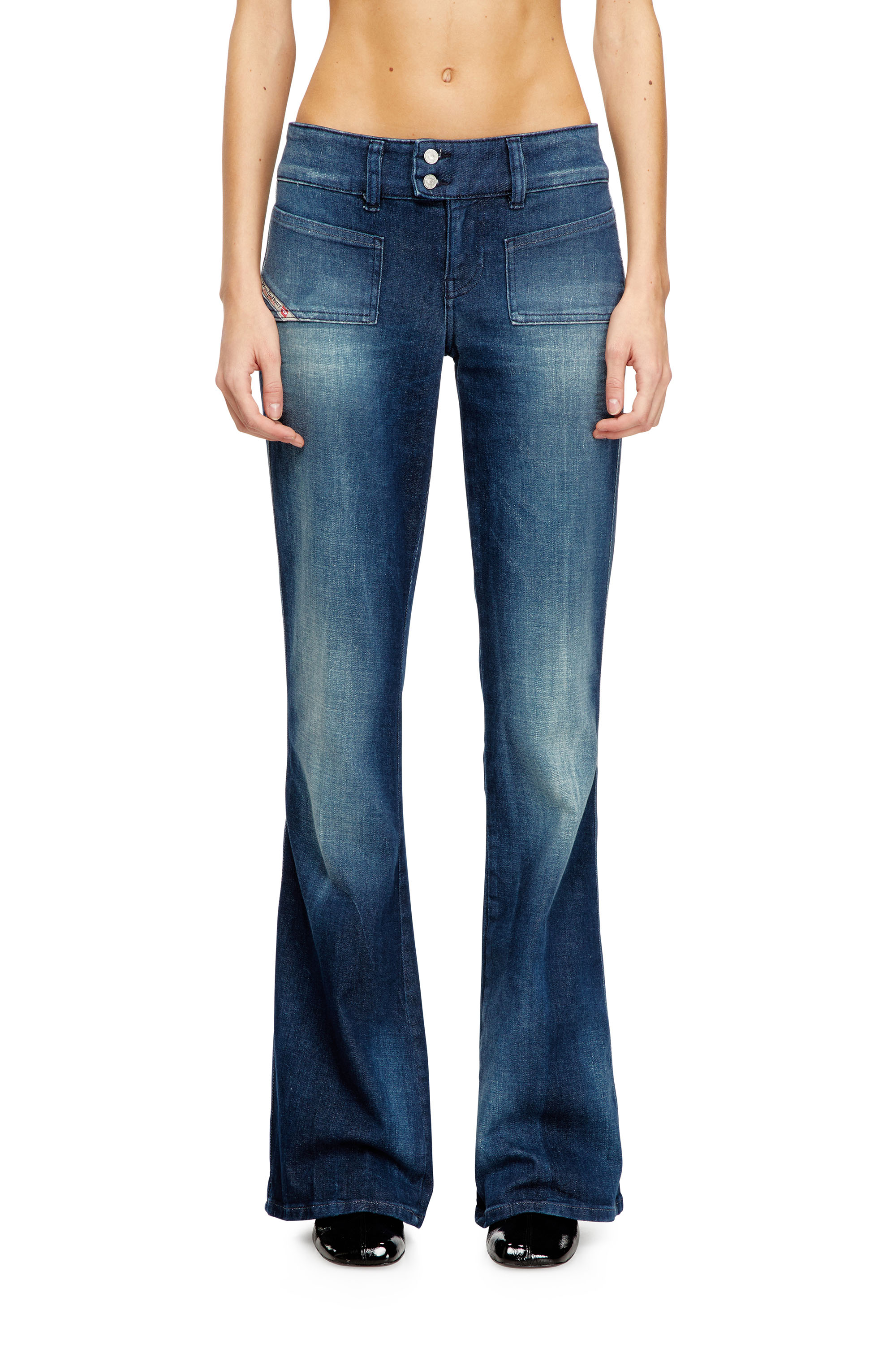 Diesel - Bootcut Jeans D-Hush 0ADBQ Donna, Blu - Image 1