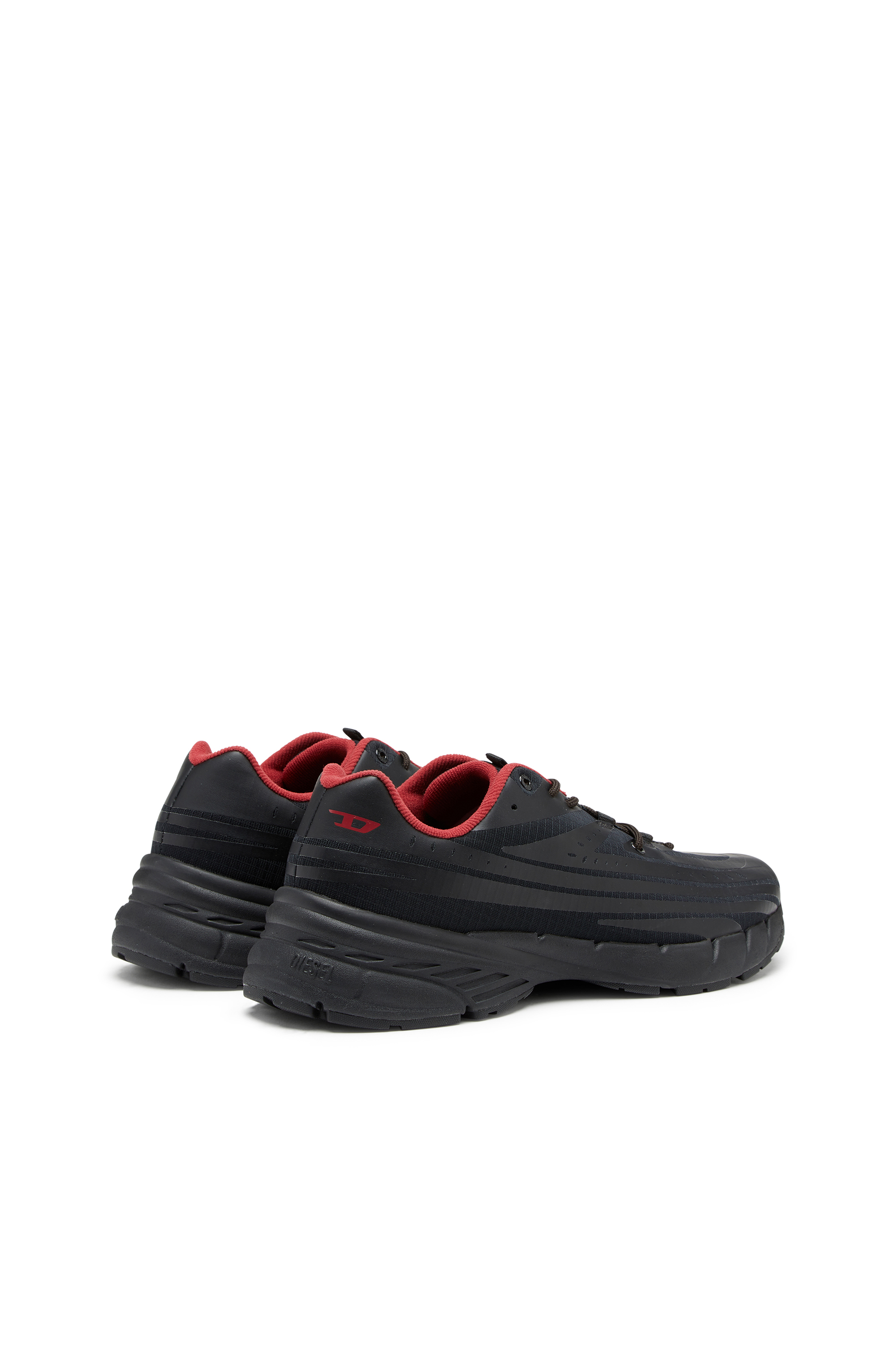 Diesel - D-AIRSPEED LOW, Uomo D-Airspeed Low-Sneaker a righe in ripstop coated in Nero - Image 4